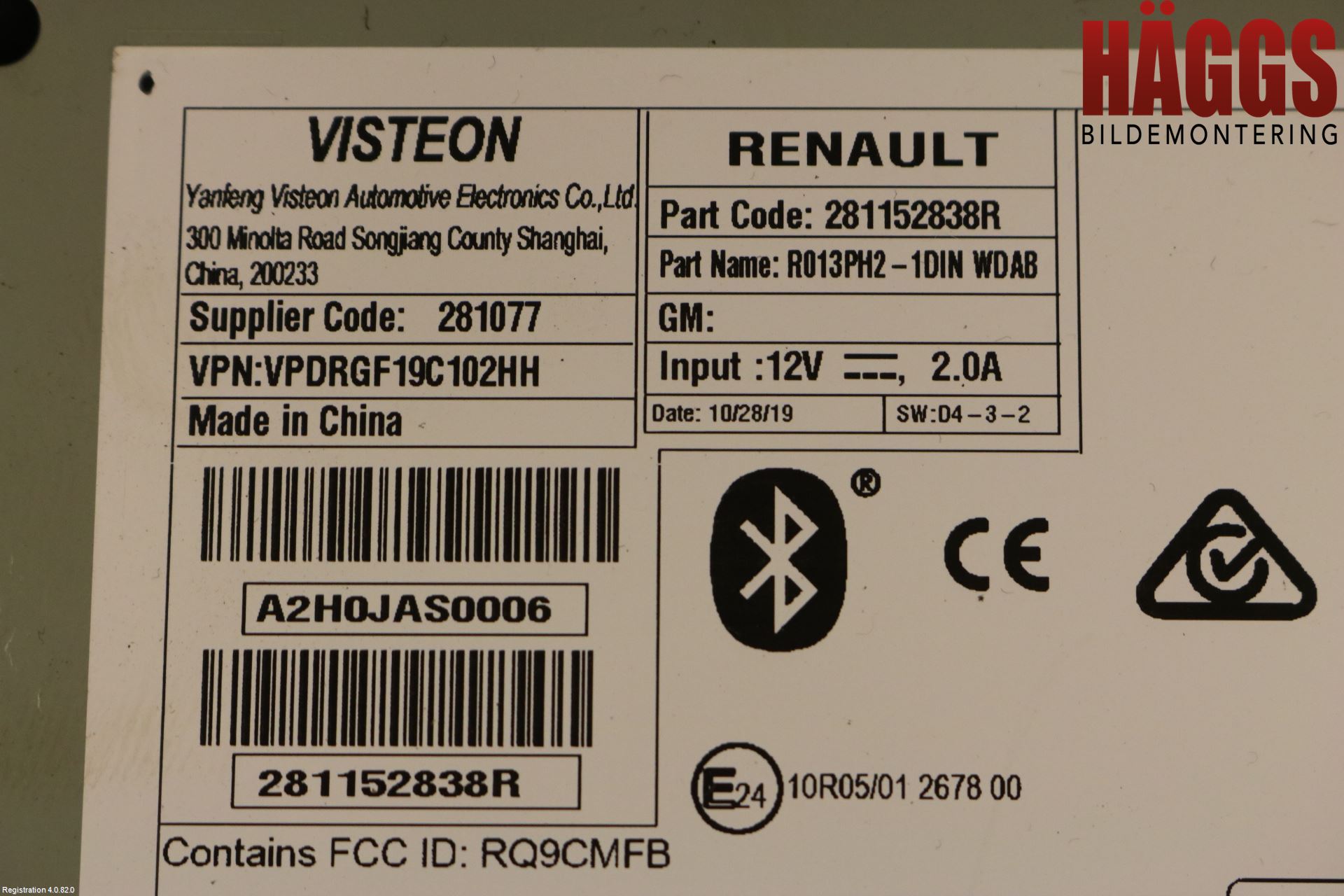 Renault TRAFIC/E-TECH 15- Cd Radio - Multimediapanel