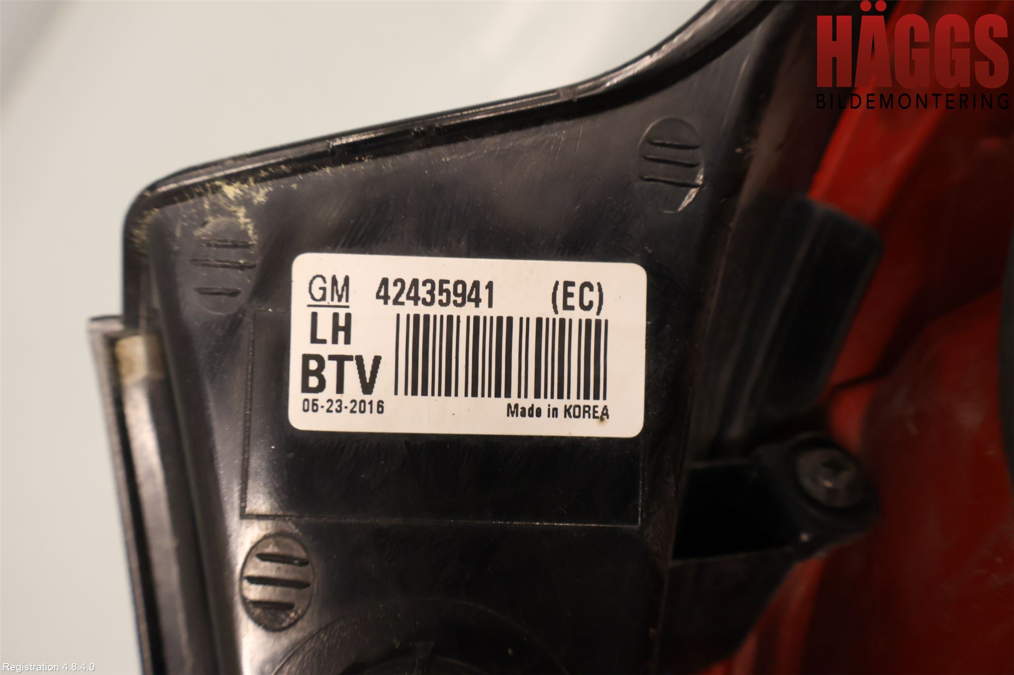 Opel MOKKA 13-20 Bakljus Vänster
