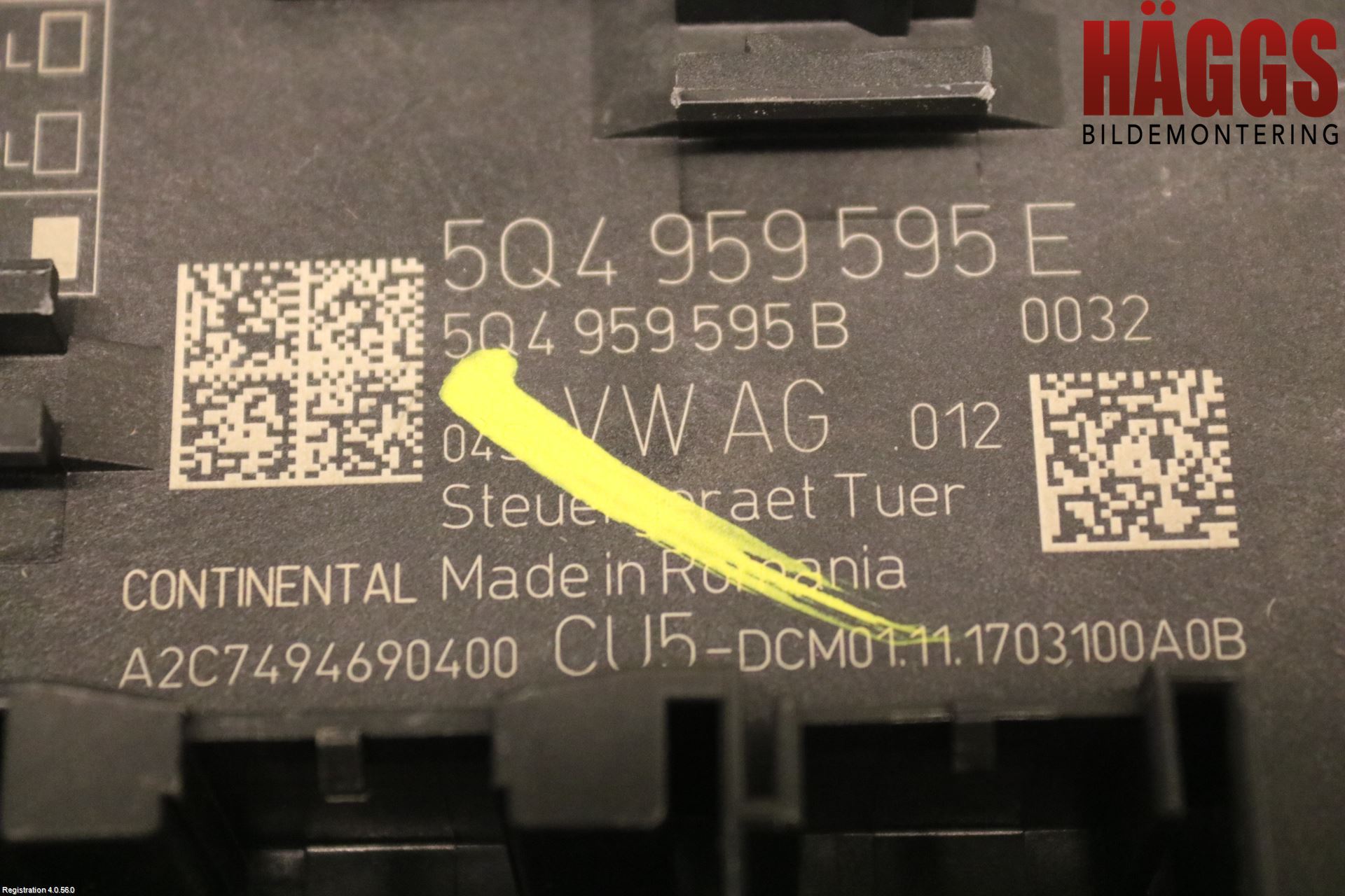 Skoda SUPERB 16-24 Styrenhet Dörr