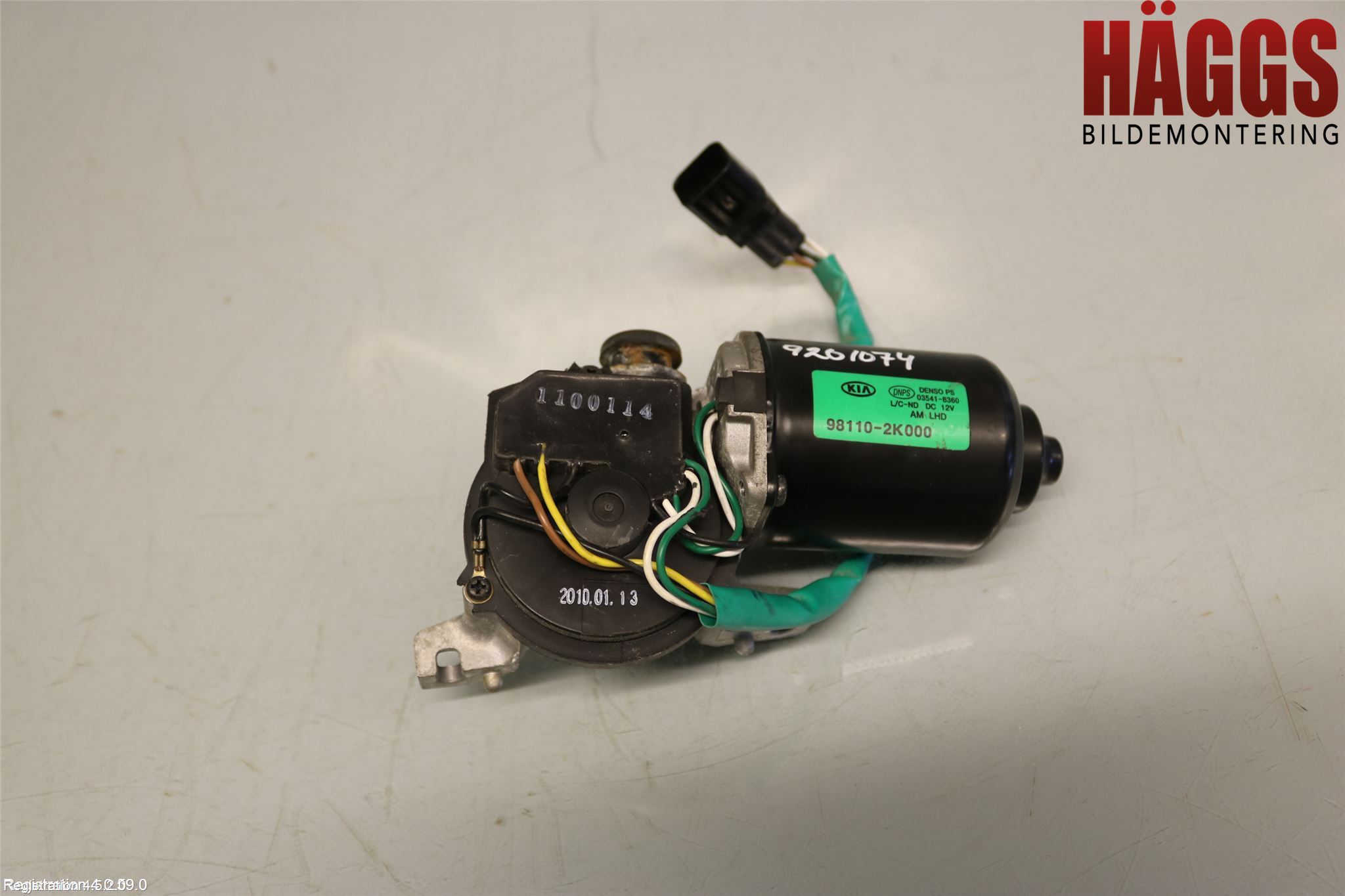 Kia SOUL 09- Torkarmotor Vindruta