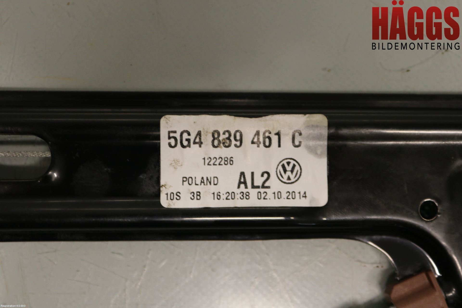 Volkswagen VW GOLF / E-GOLF VII 13-20 Fönsterhissmekanism