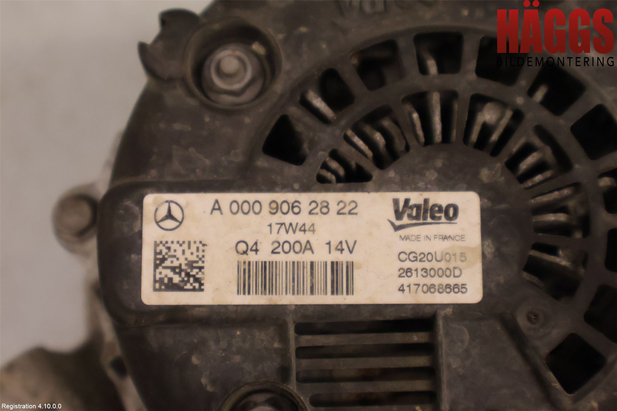 Mercedes-Benz MB VITO/V-KLASS (W640,W447,W448) 14- Generator