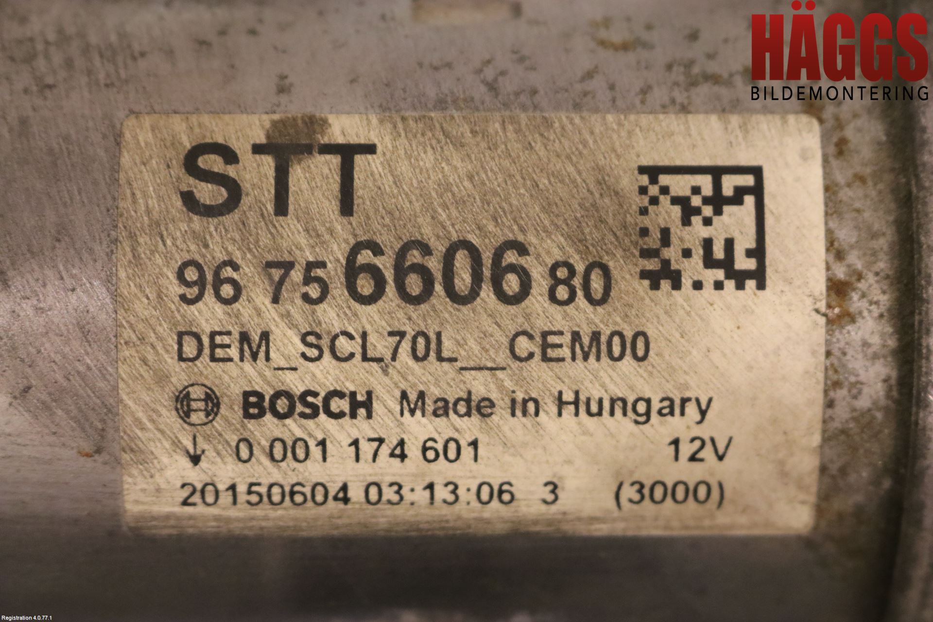 Peugeot PARTNER 16-18 Startmotor Diesel