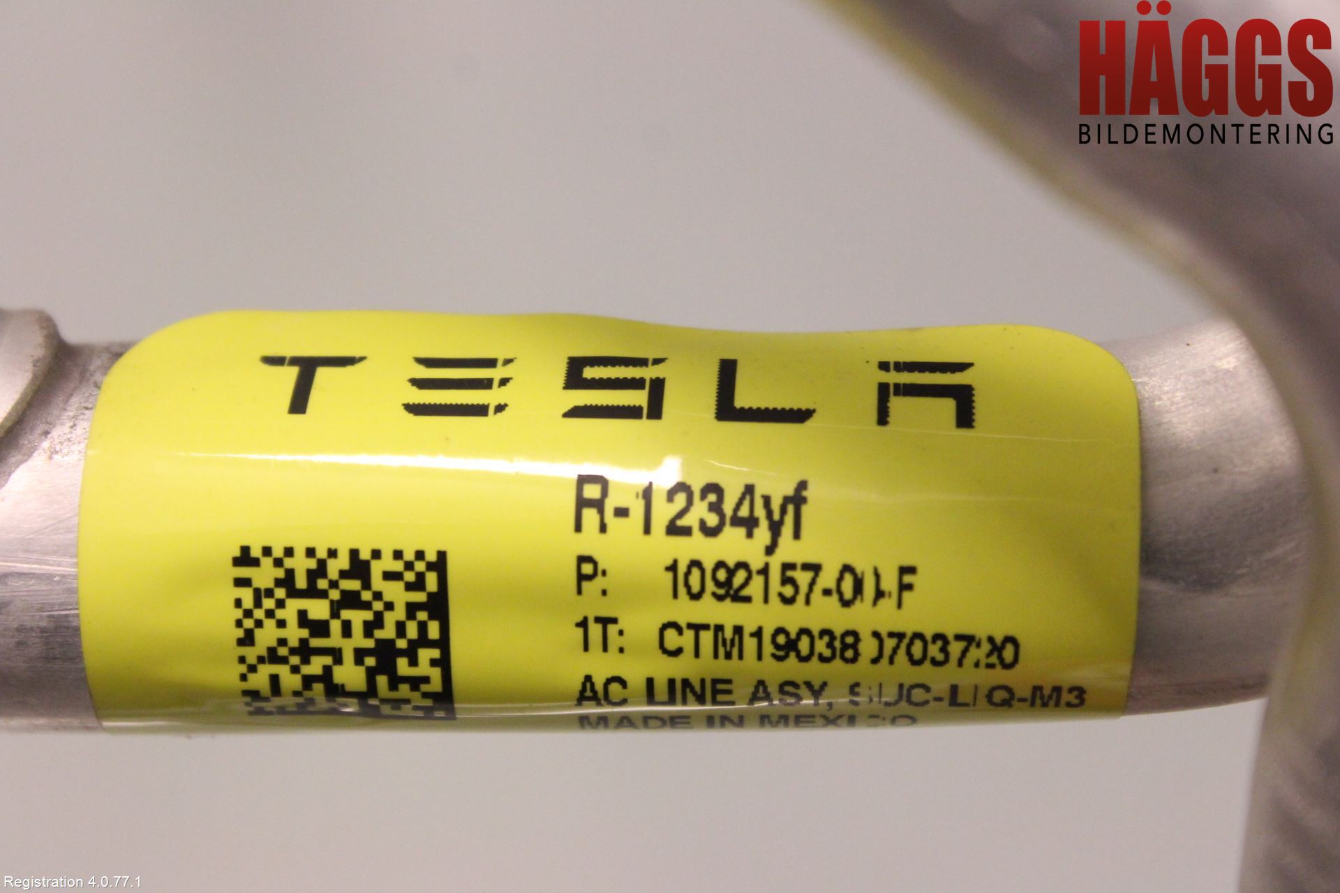 Tesla MODEL 3 17- Ac Slang-Rör