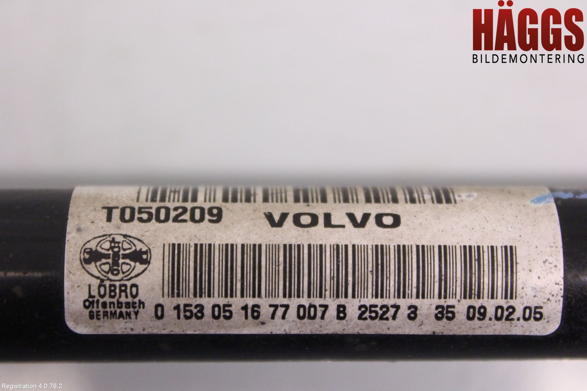 Volvo V70 05-08 Drivaxel Bak Höger