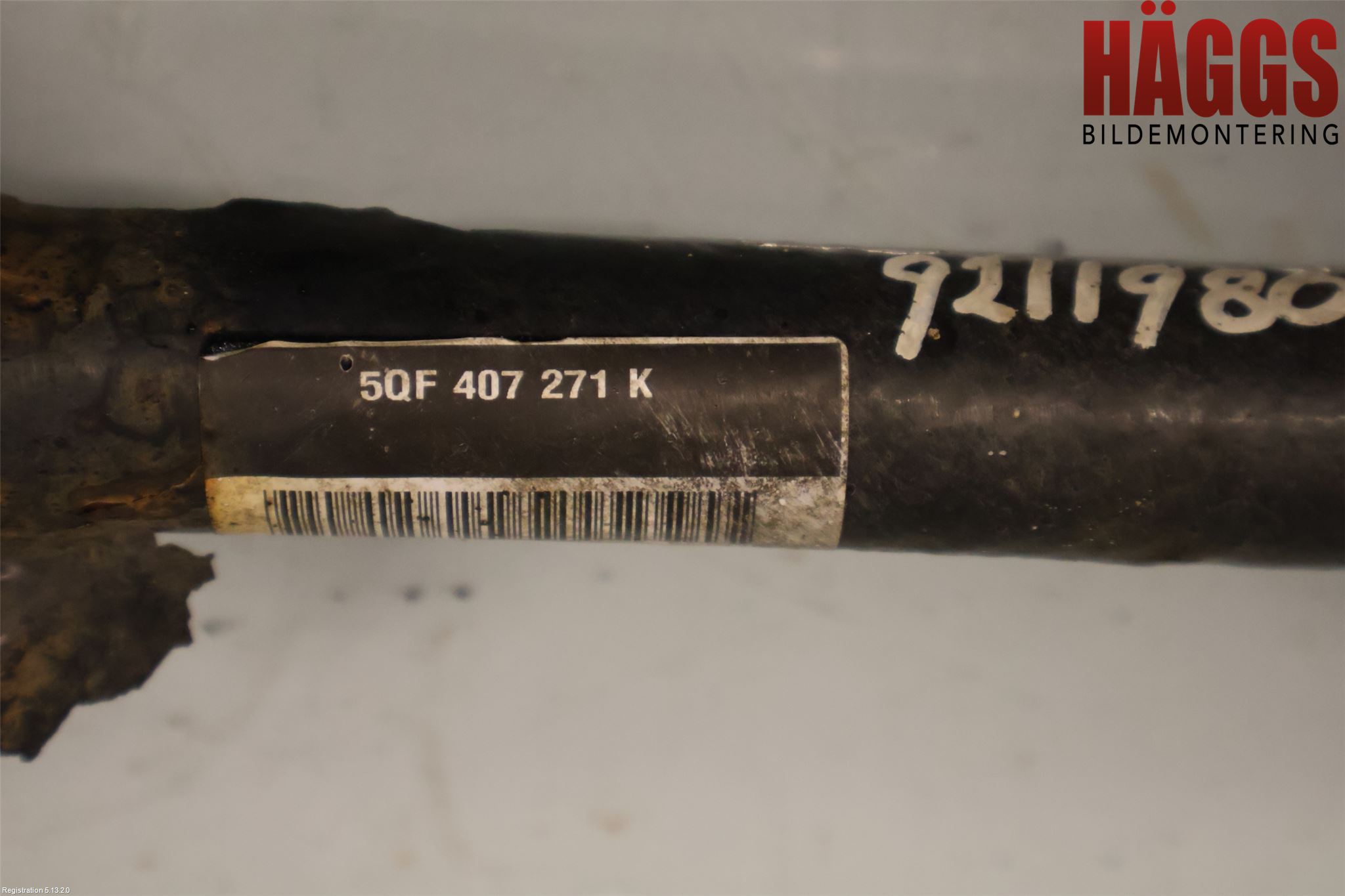 Volkswagen VW TIGUAN 16-24 Drivaxel Fram Vänster