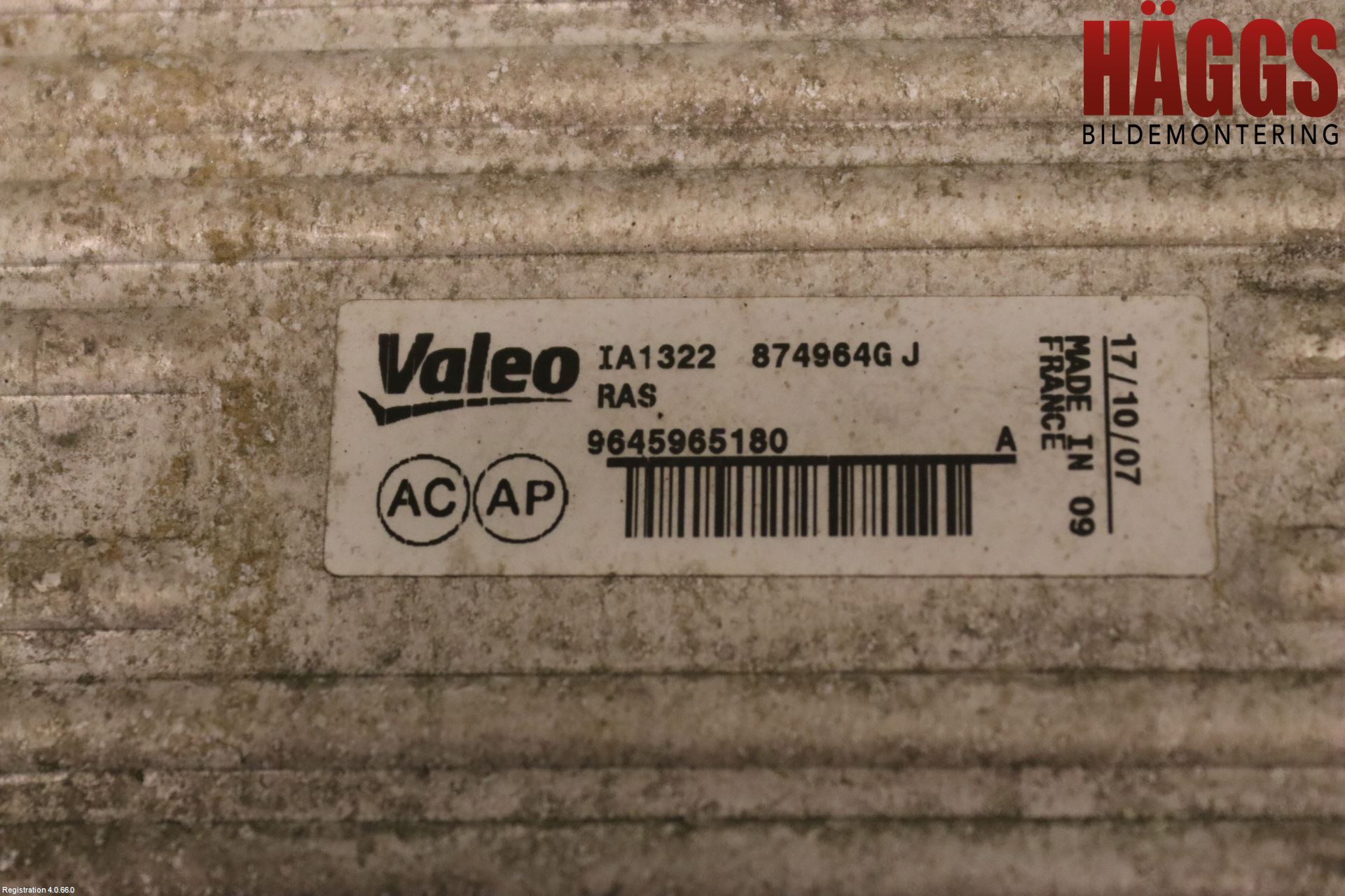 Citroen BERLINGO  03-07 Laddluft-Intercooler Kyl