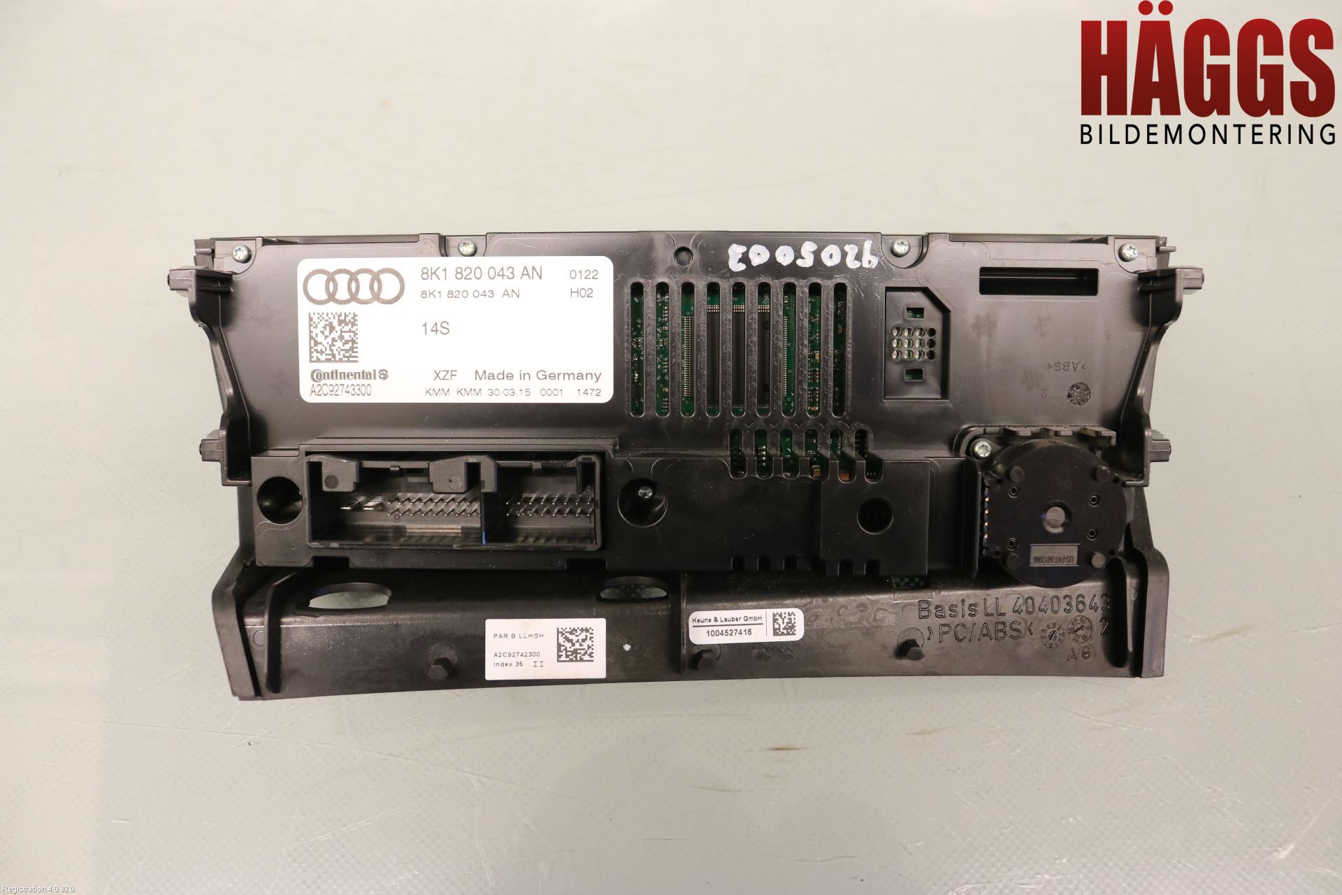 Audi A5 07-16 Ac Styrenhet Ac Manöveren