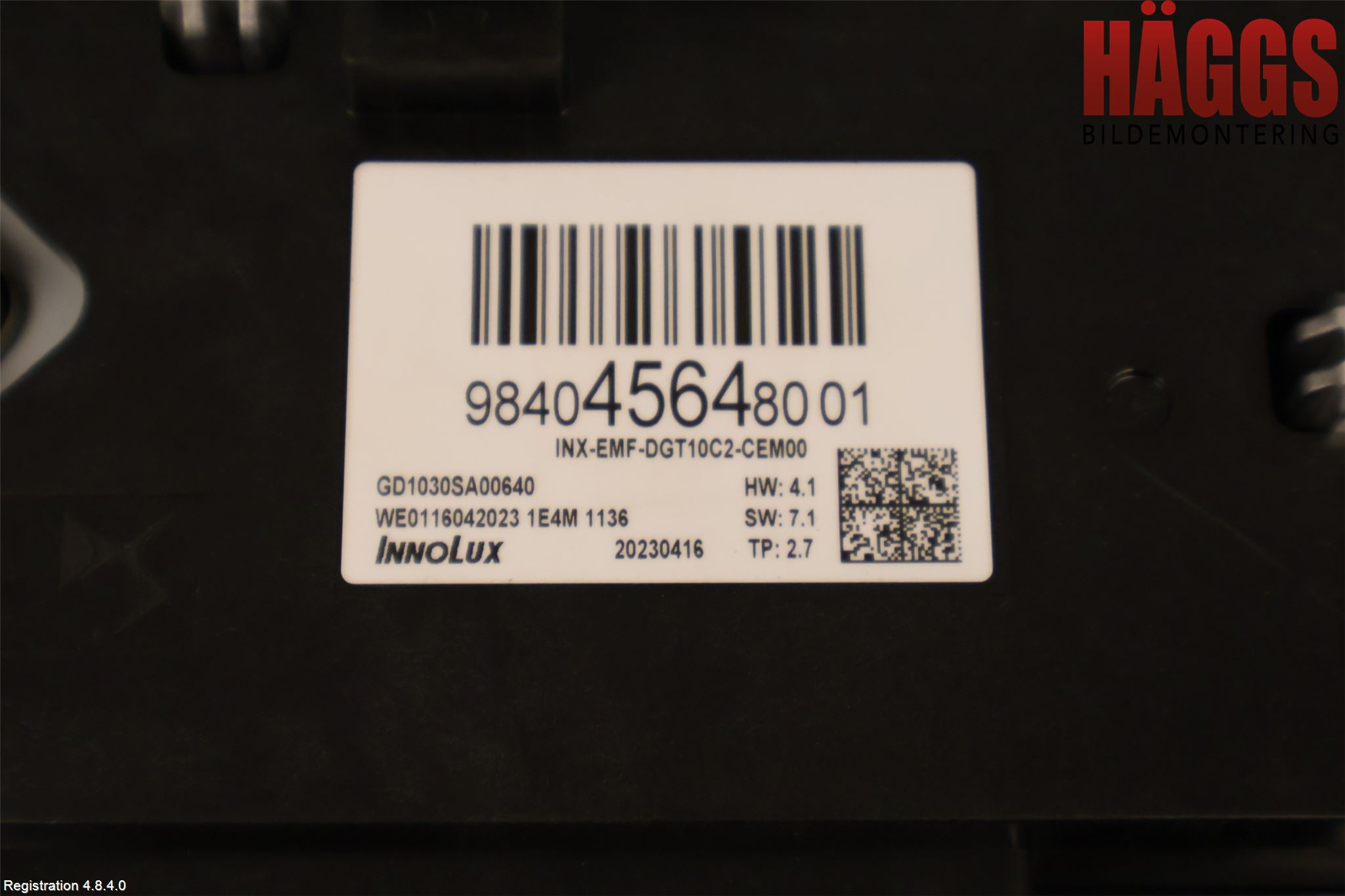 Citroen C4/E-C4 C4X/E-C4X III 21- Multifunktionsdisplay