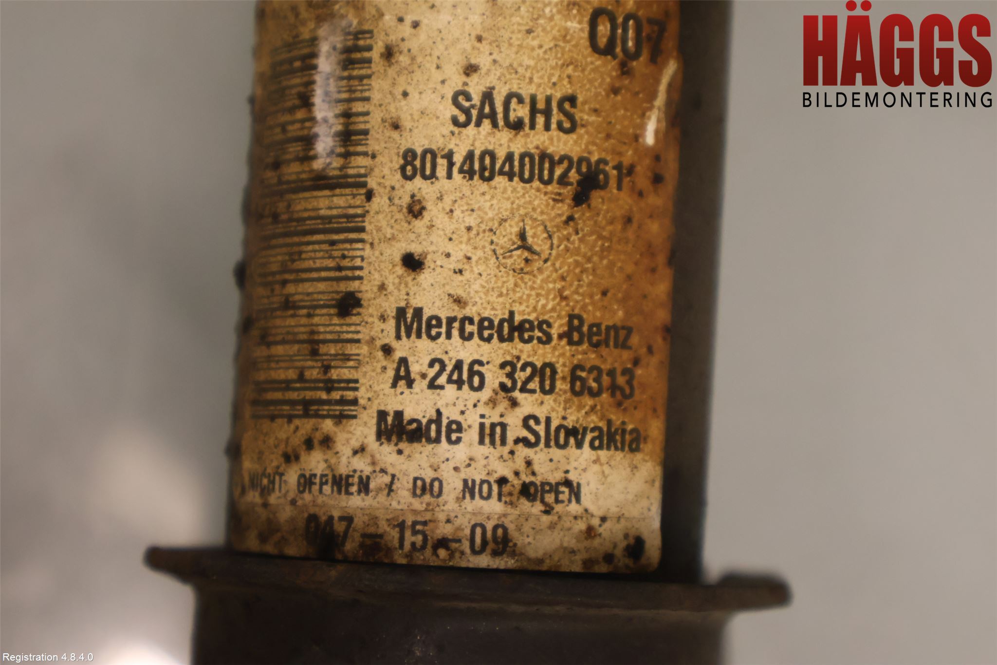 Mercedes-Benz MB B-KLASS (W246/W242) 12-19 Fjäderben Fram Vänster