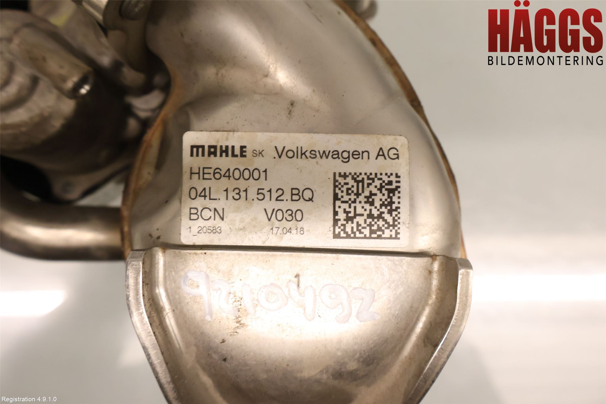 Volkswagen VW GOLF / E-GOLF VII 13-20 Avgaskylare