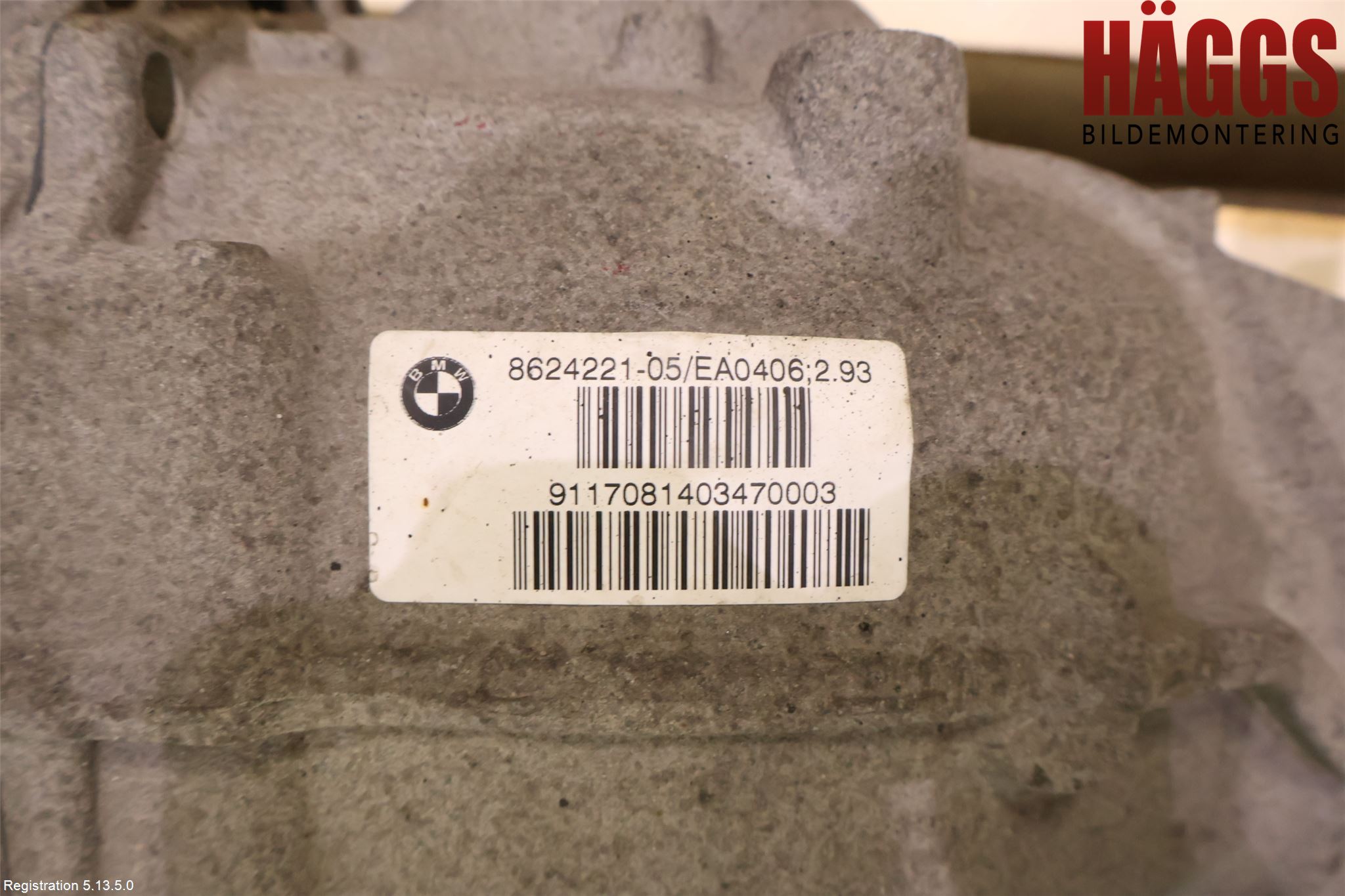 BMW 5 G30/G31/F90 17-23 Bakväxel-Diff