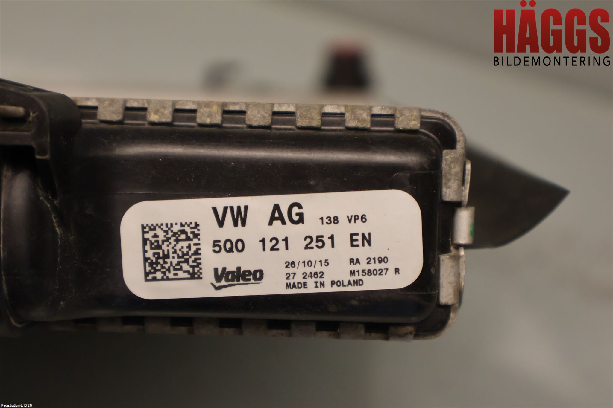 Volkswagen VW GOLF / E-GOLF VII 13-20 Kylare Aut
