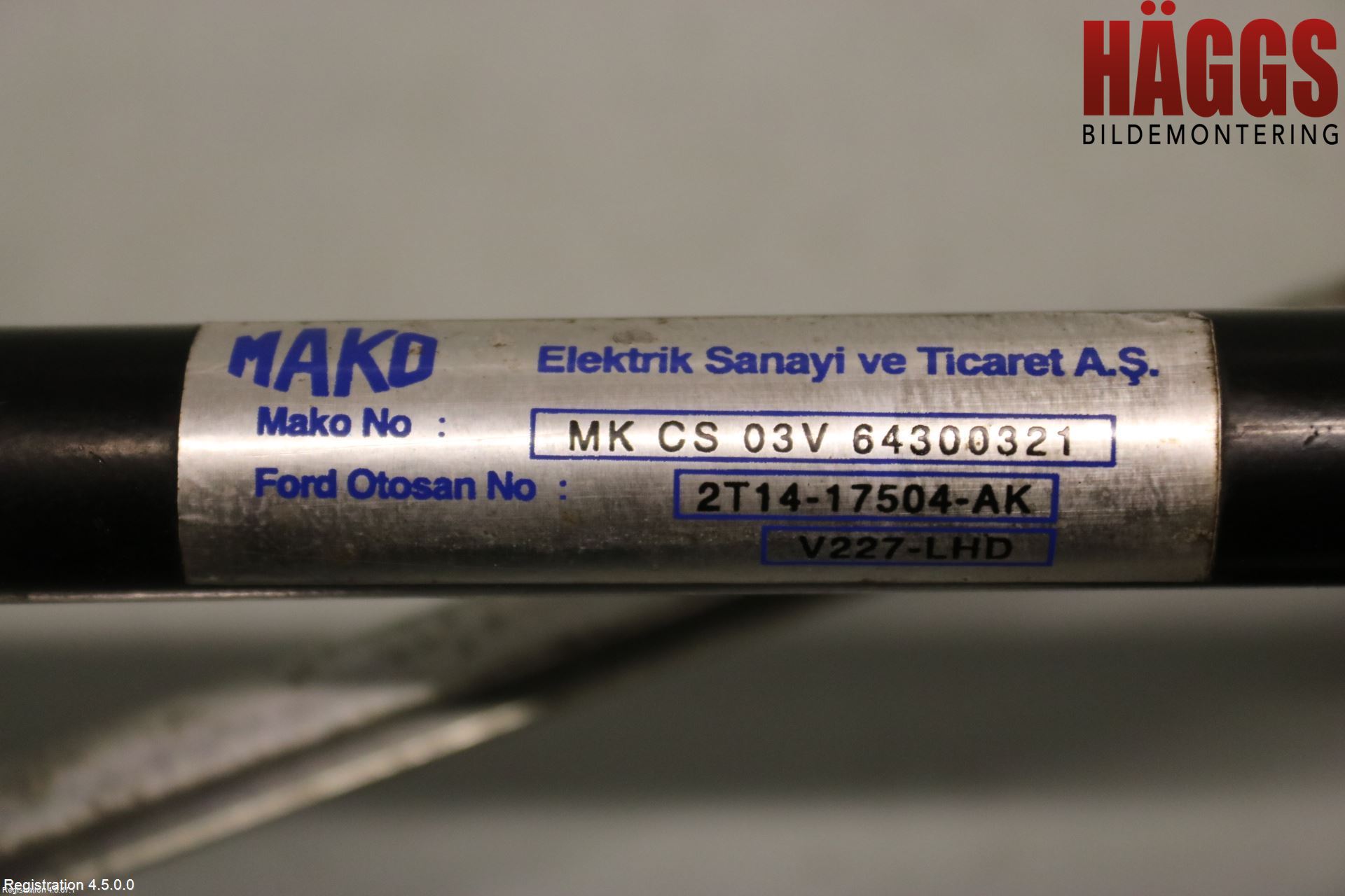 Ford TRANSIT CONNECT 03-08 Torkarmotor Vindruta