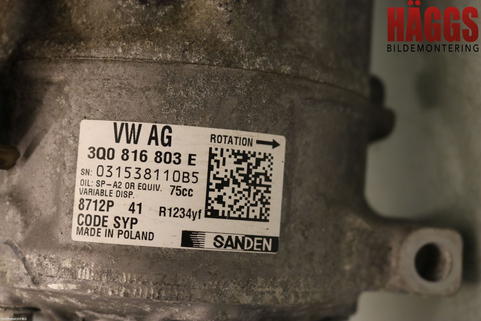 Volkswagen VW PASSAT 20-24 Ac Kompressor