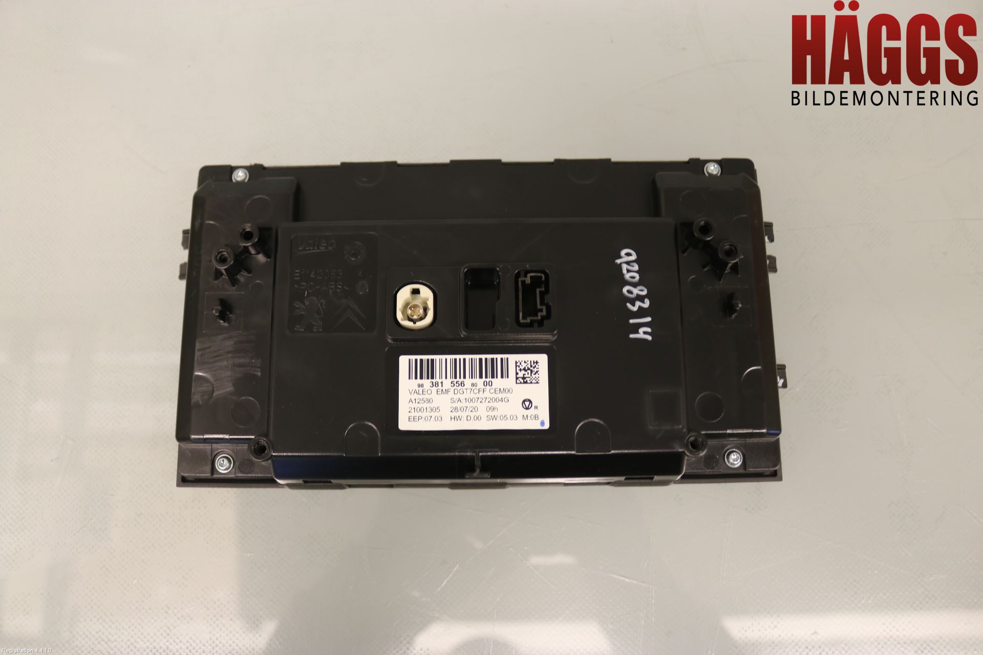 Peugeot 308 14-21 Multifunktionsdisplay
