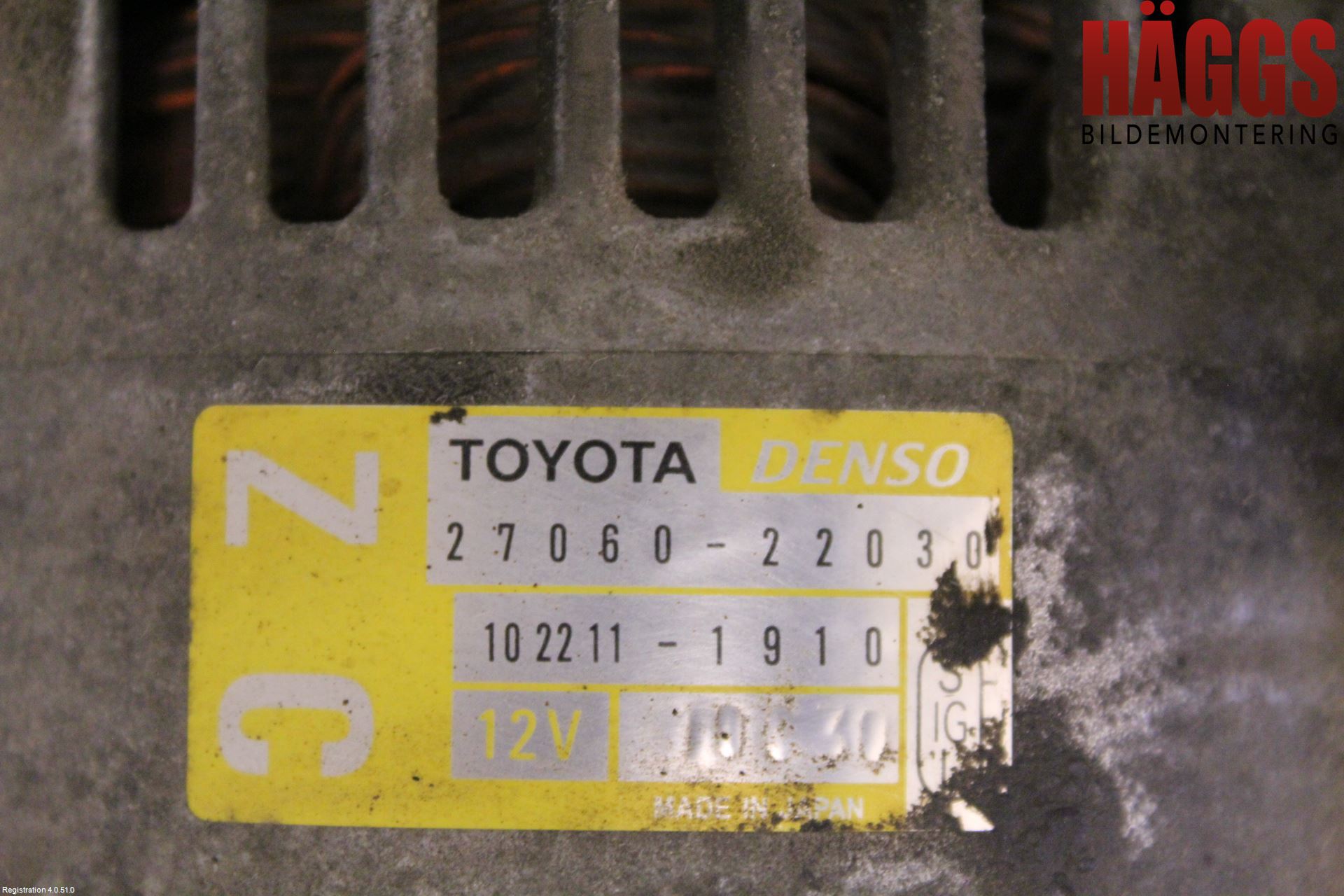 Toyota COROLLA 02-07 Generator