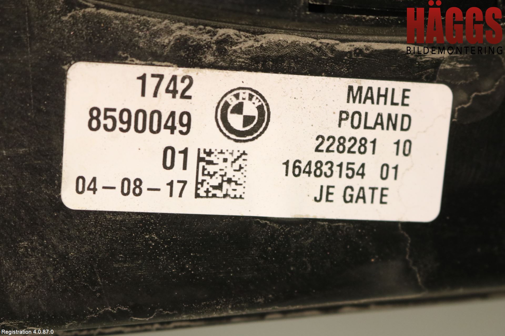 BMW 5 G30/G31/F90 17-23 Kylfläkt El