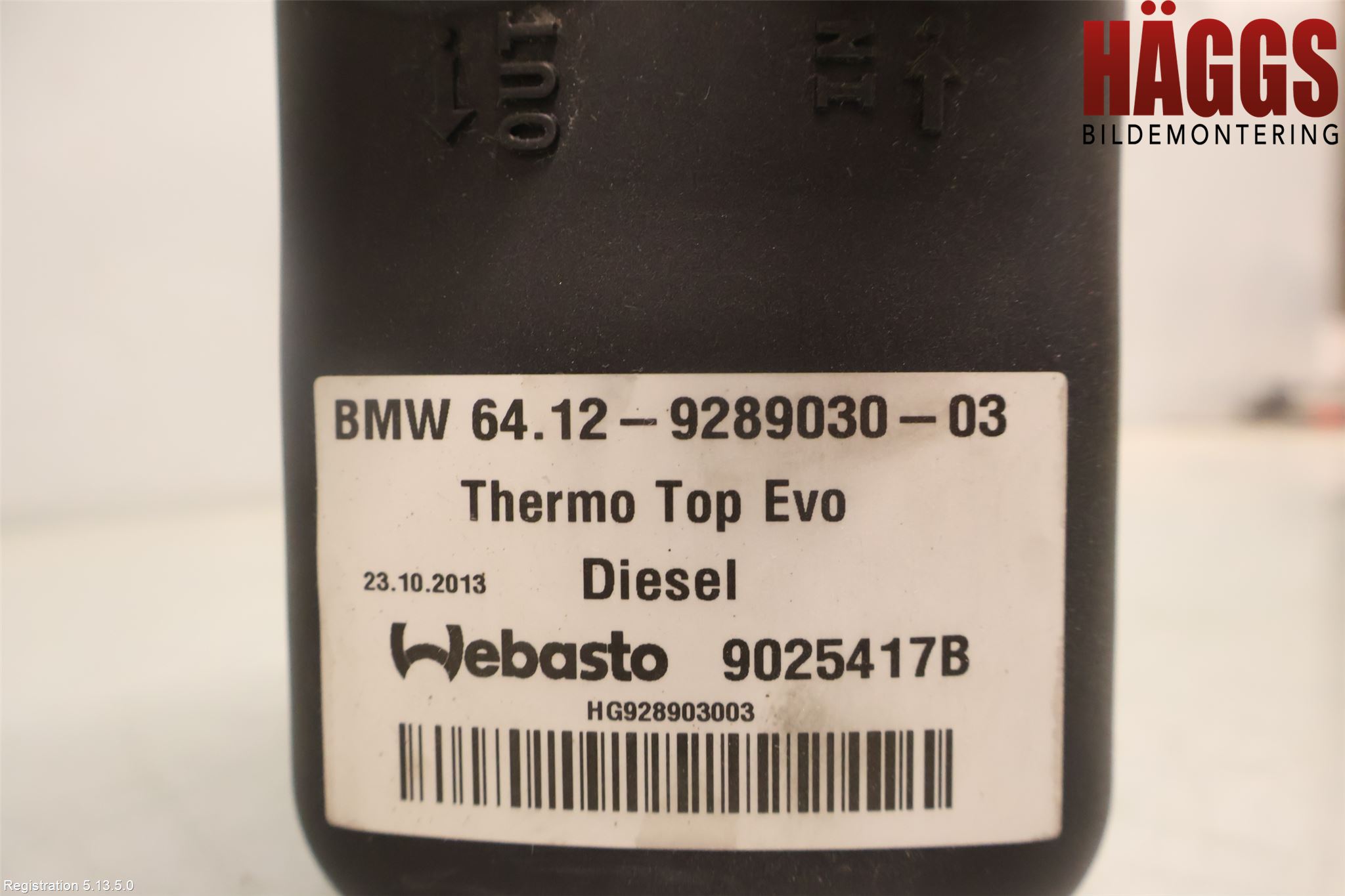 BMW X5 F15 13-18 Dieselvärmare