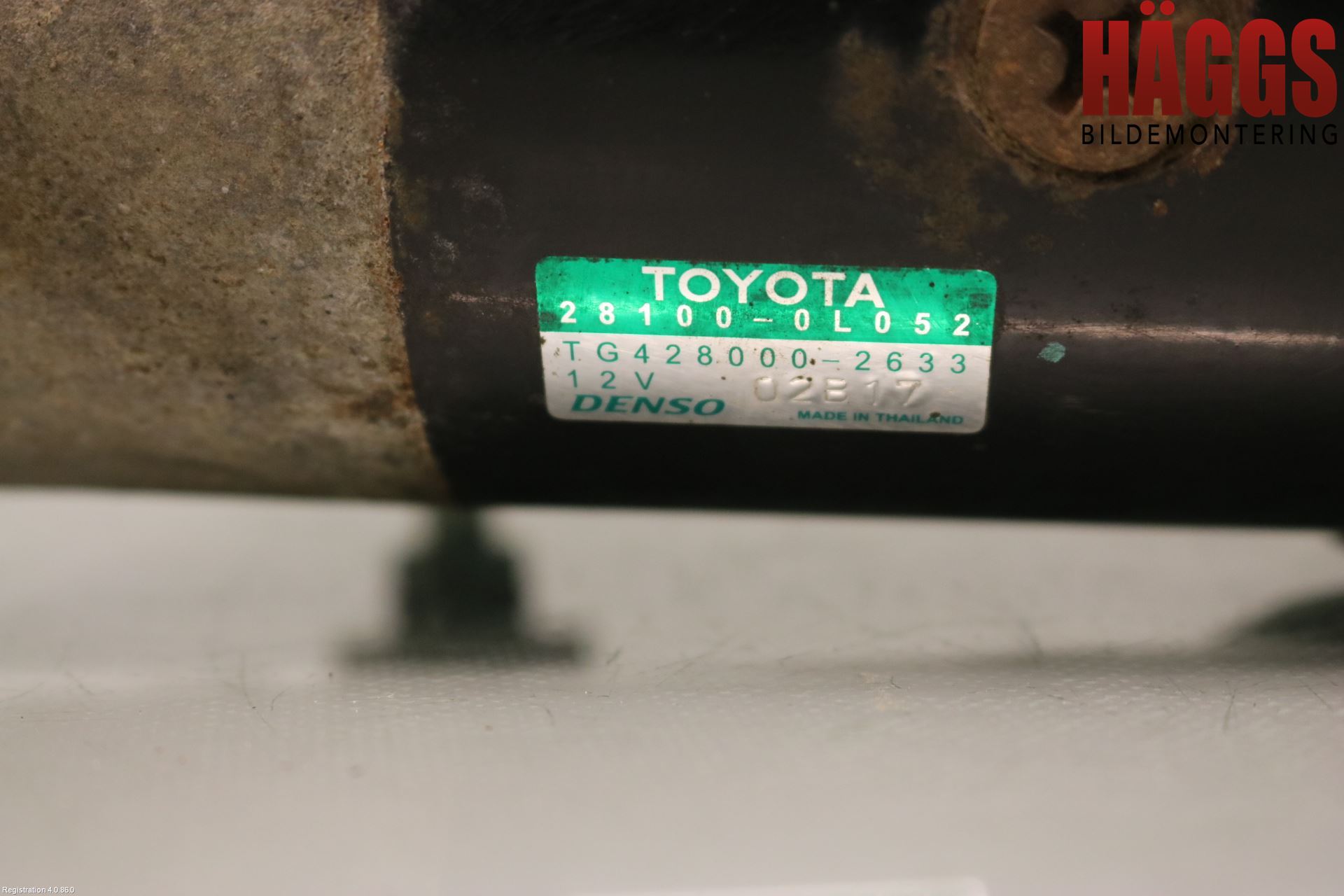 Toyota HILUX 16- Startmotor Diesel