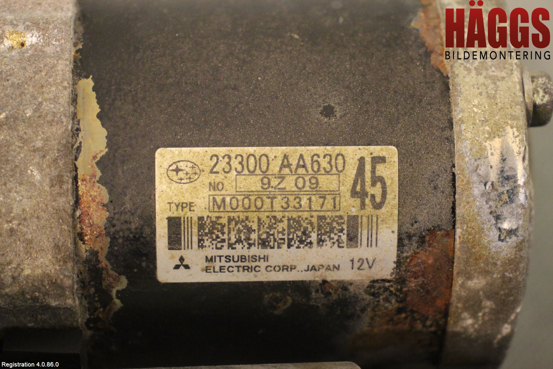 Subaru LEGACY 10-14 Startmotor