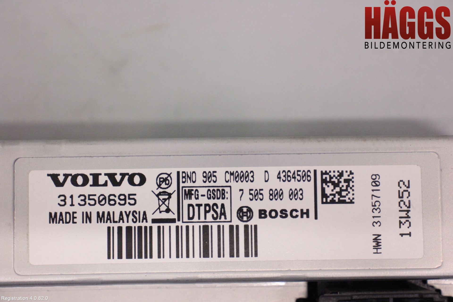 Volvo V70 14-16 Bildskärm