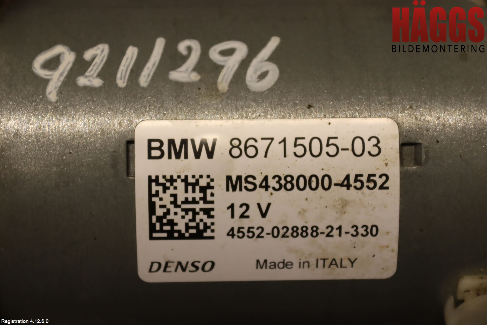 BMW X4 G02 18- Startmotor