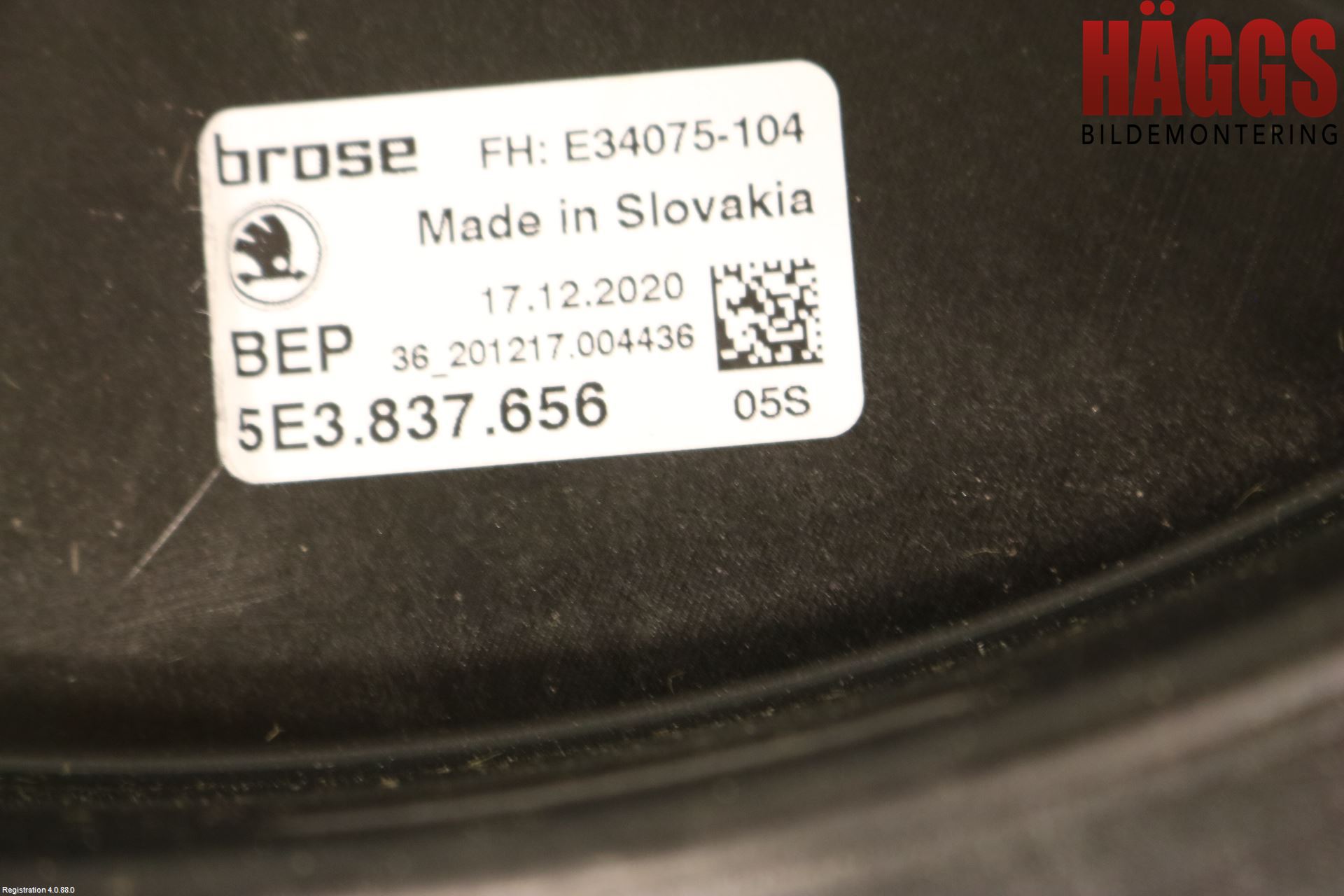 Skoda OCTAVIA (5E) 13-20 Fönsterhissmekanism