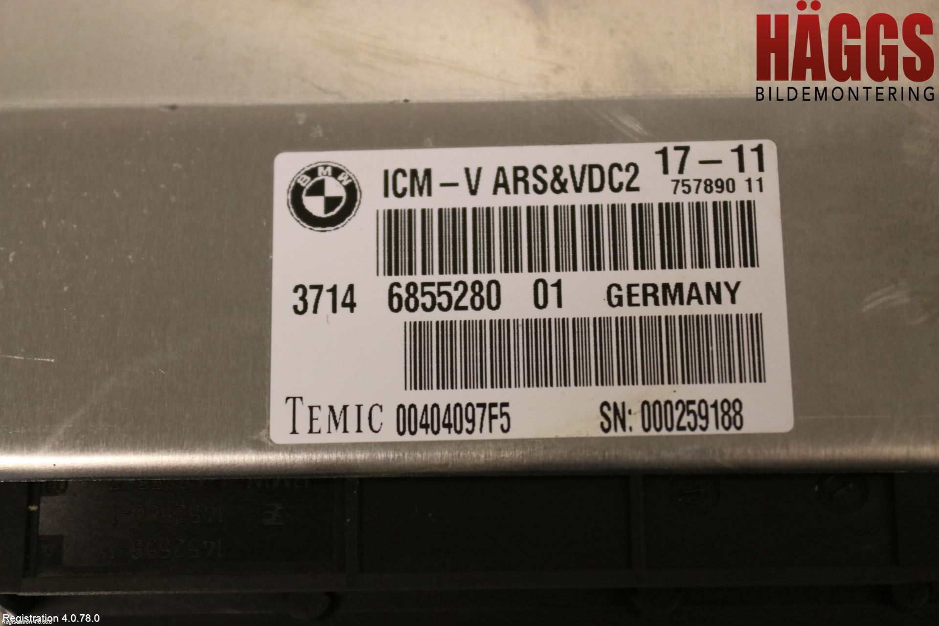 BMW 5 F10/F11/F18 09-17 Styrenhet Fjädring