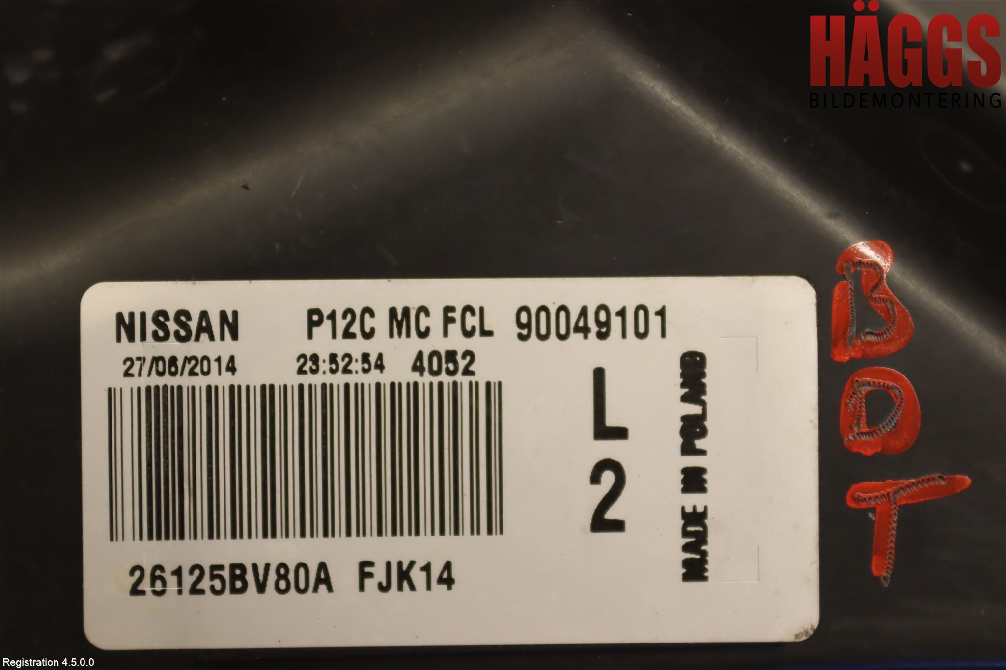 Nissan JUKE 14-19 Positionsljus Fram Vä