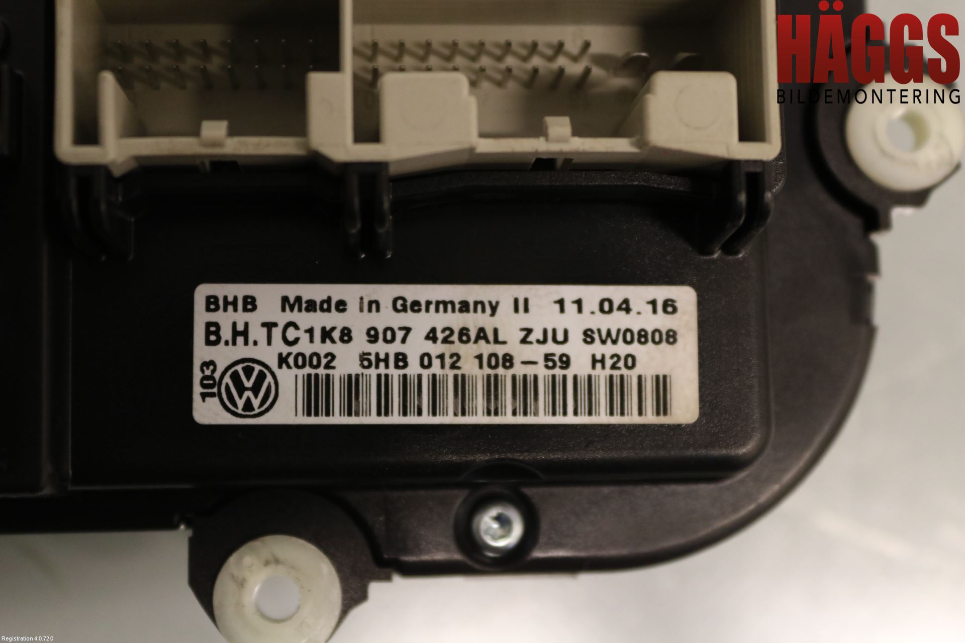 Volkswagen VW CADDY 16-20 Ac Styrenhet Ac Manöveren