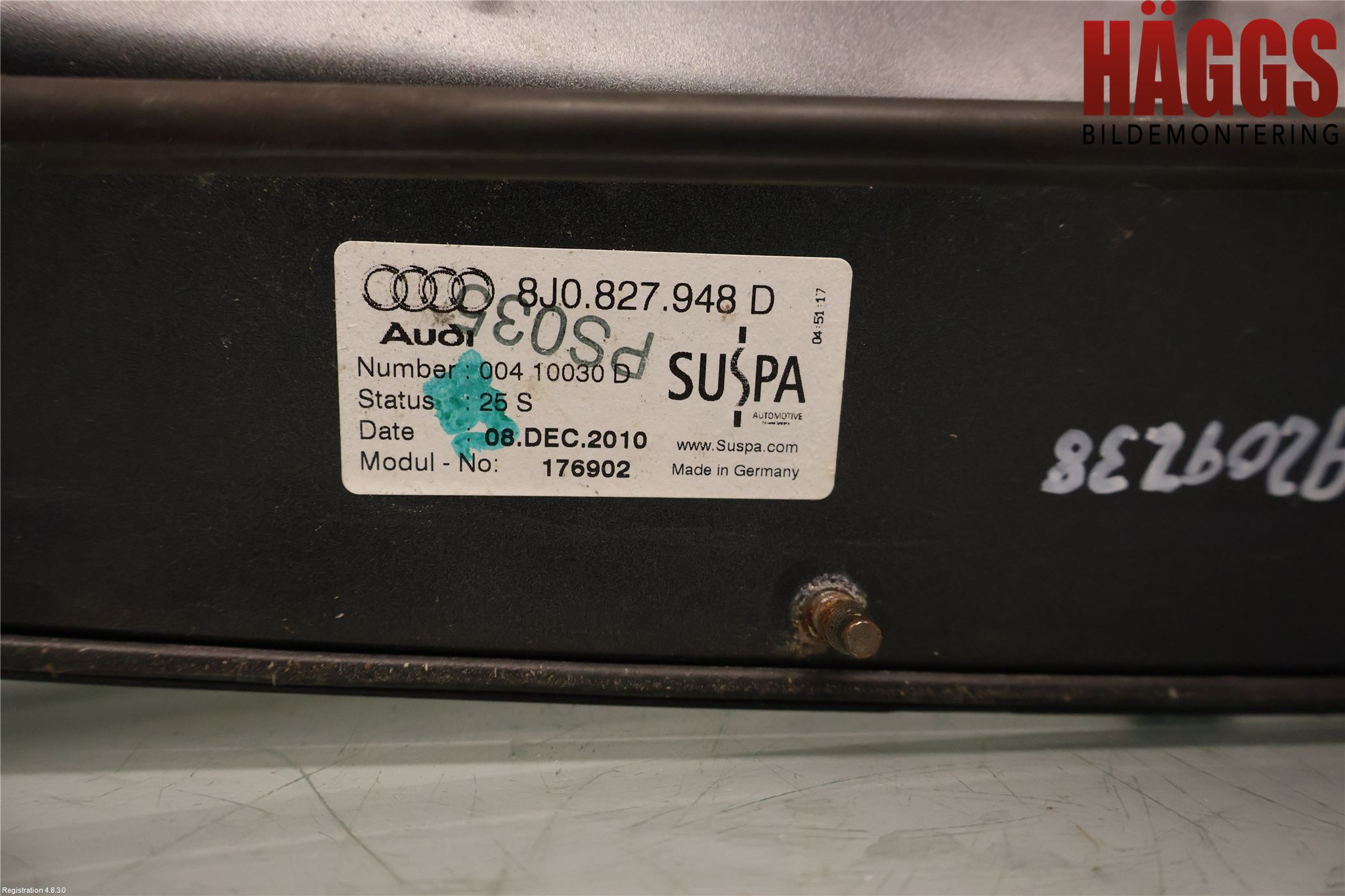 Audi TT/TTS 07-14 Spoiler Baklucka