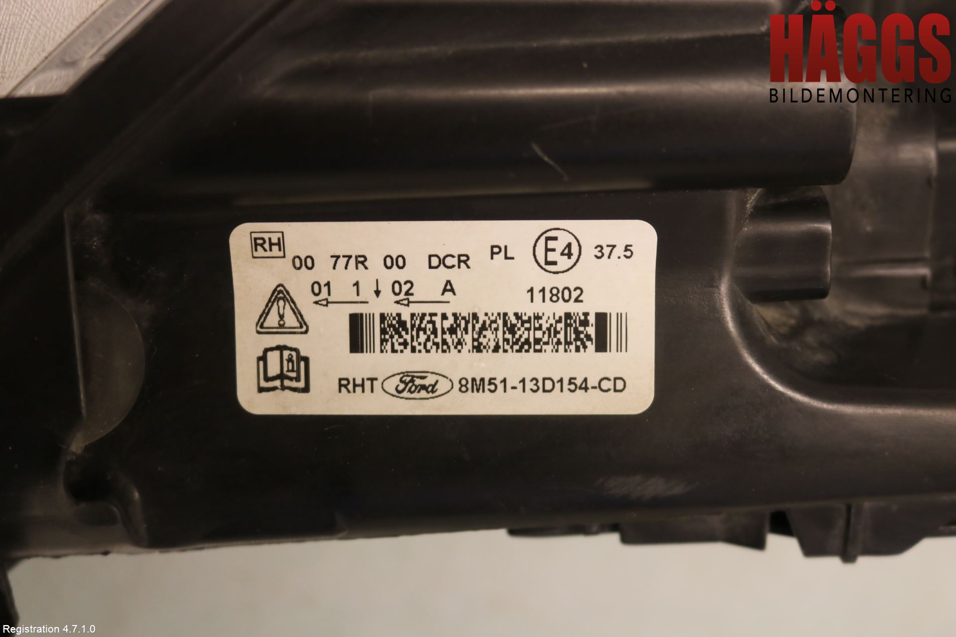 Ford FOCUS 08-11 Strålkastare Höger