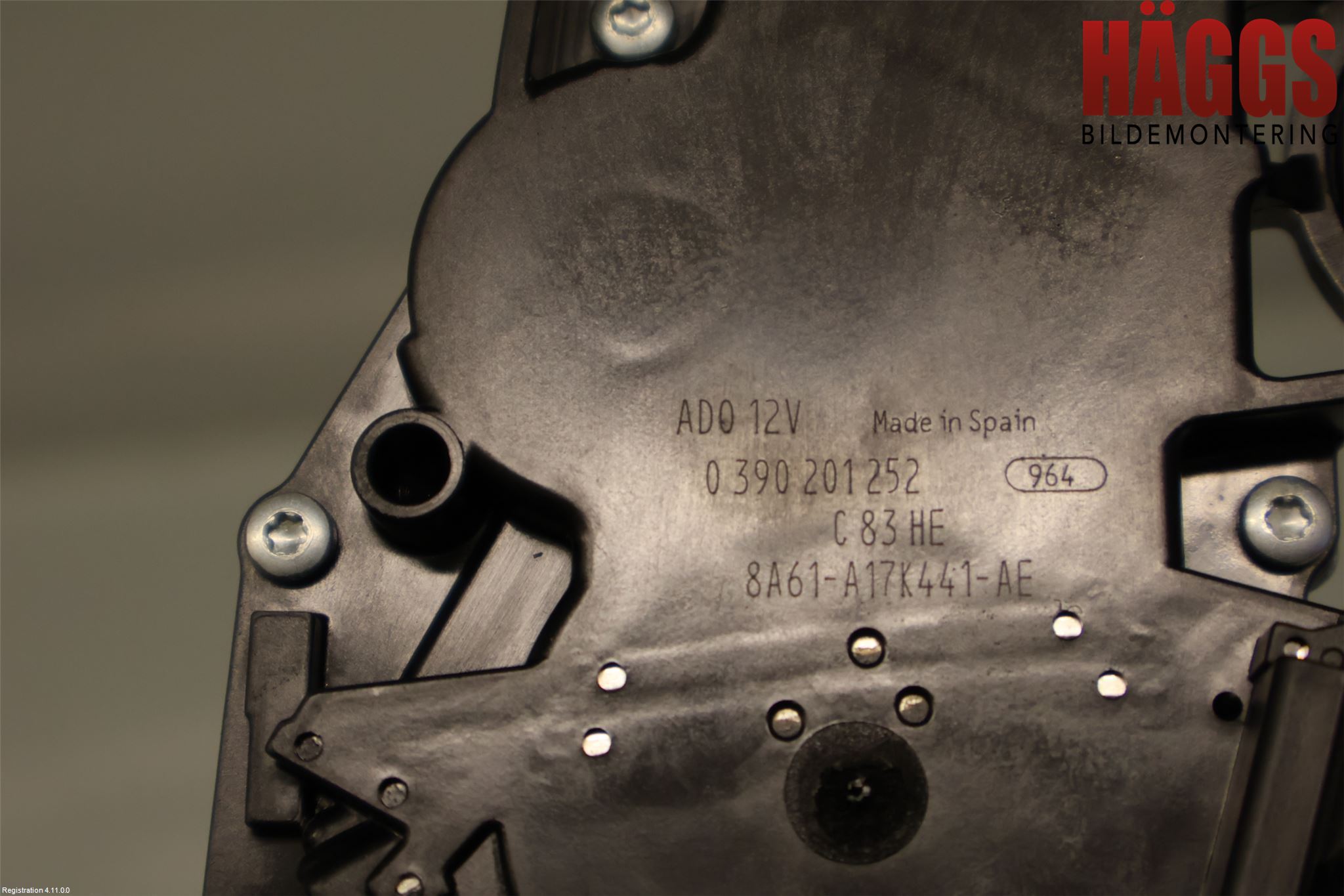 Ford FIESTA 13-17 Torkarmotor Baklucka