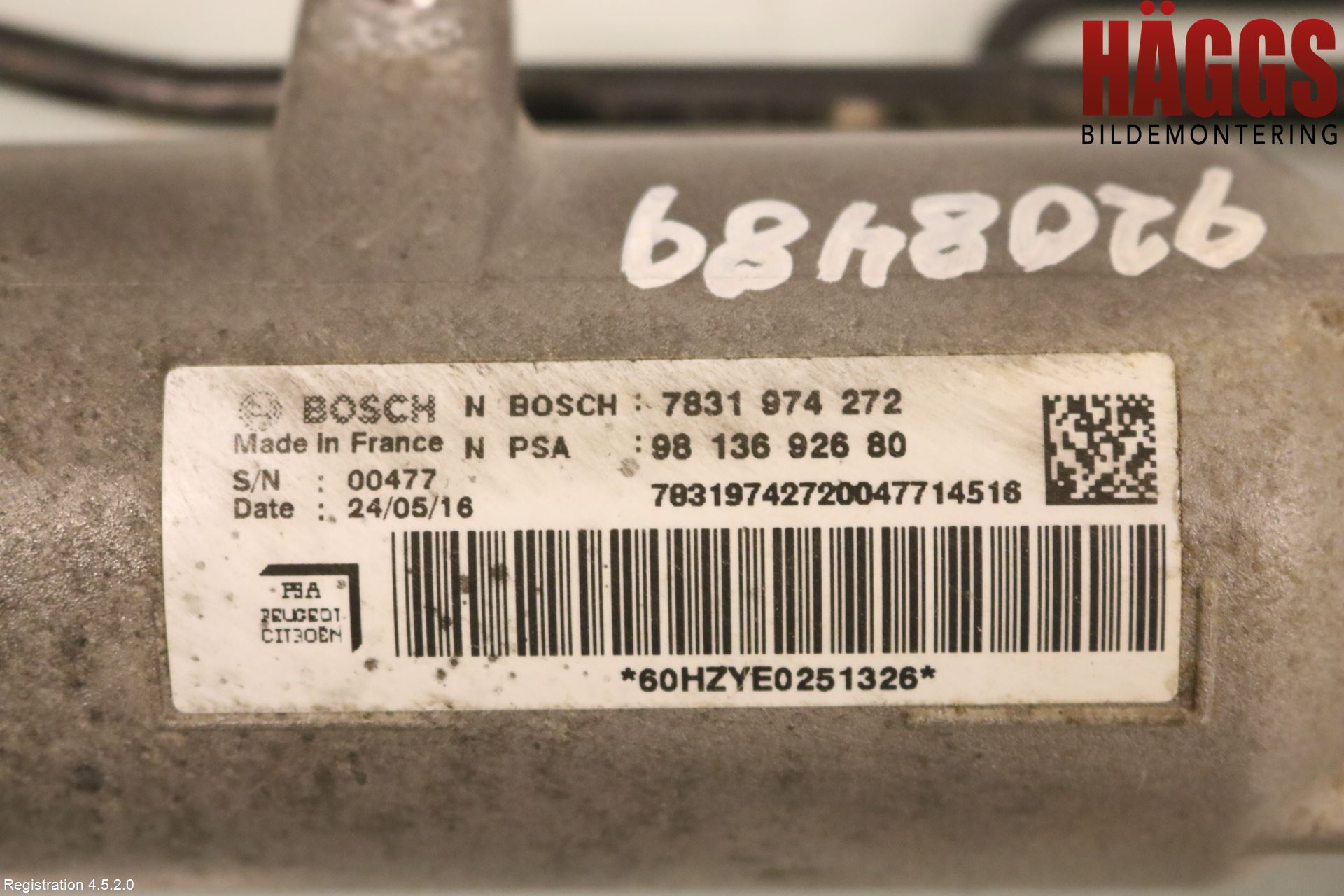 Peugeot EXPERT/E-EXPERT 17- Styrväxel Servo -Snäcka