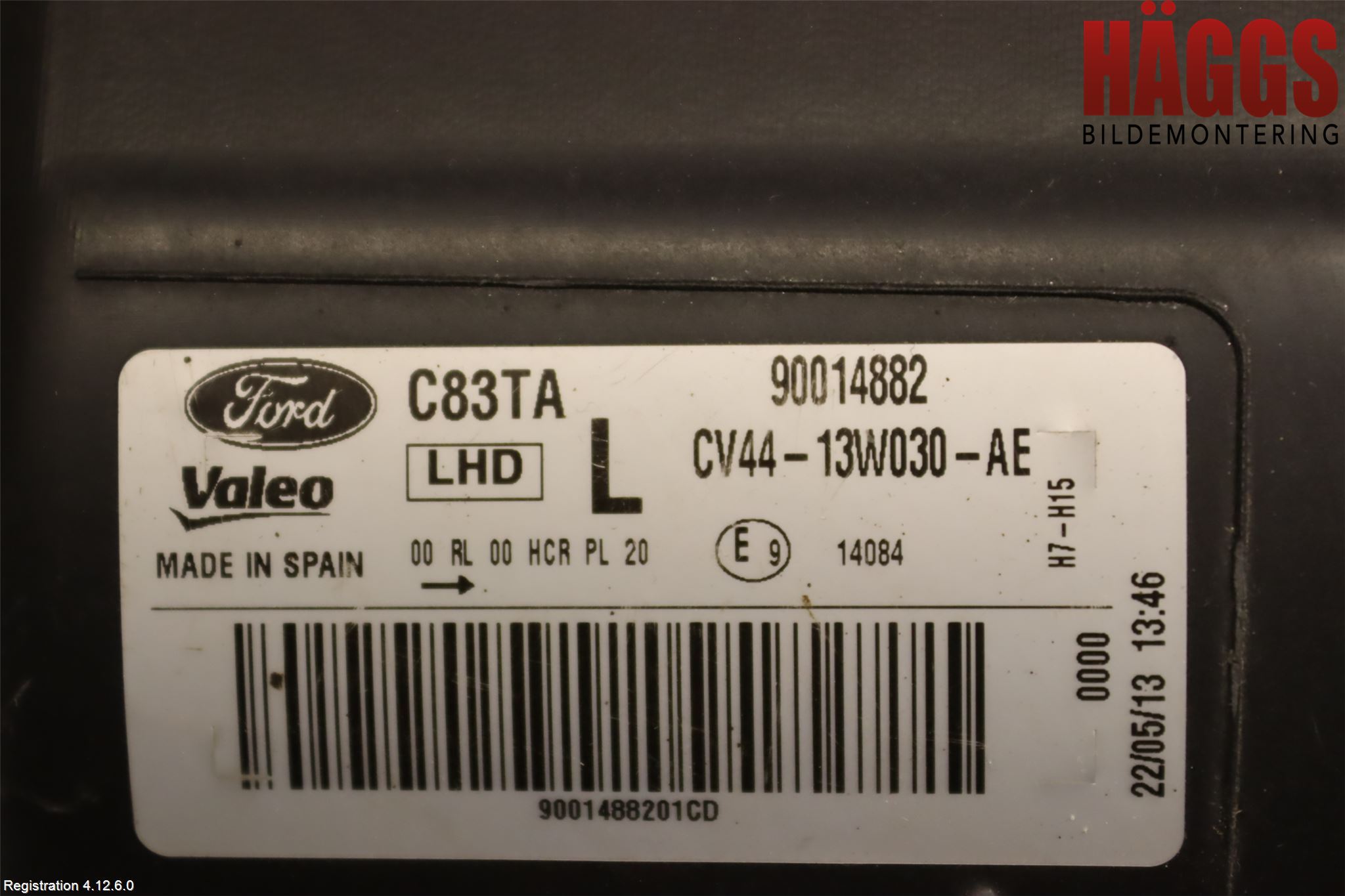 Ford KUGA 13-16 Strålkastare Vänster