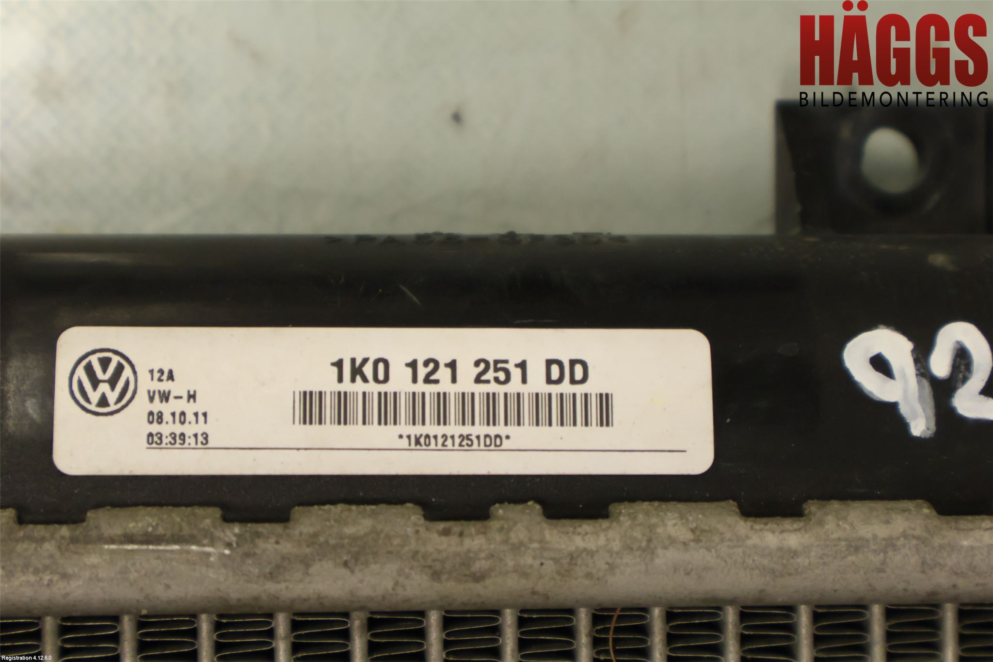 Volkswagen VW CADDY 11-15 Kylare Man