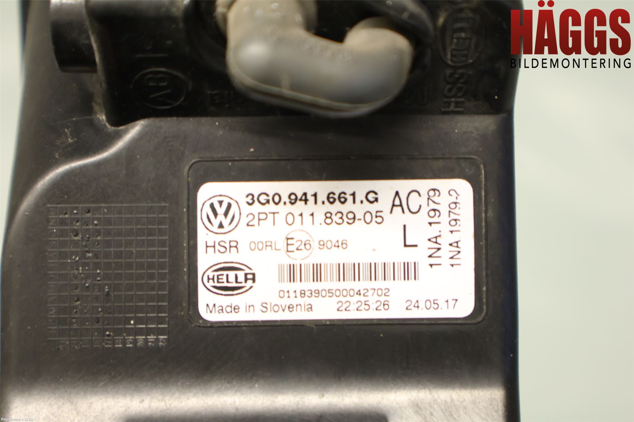 Volkswagen VW PASSAT 15-19 Dimljus-Varselljus Fram