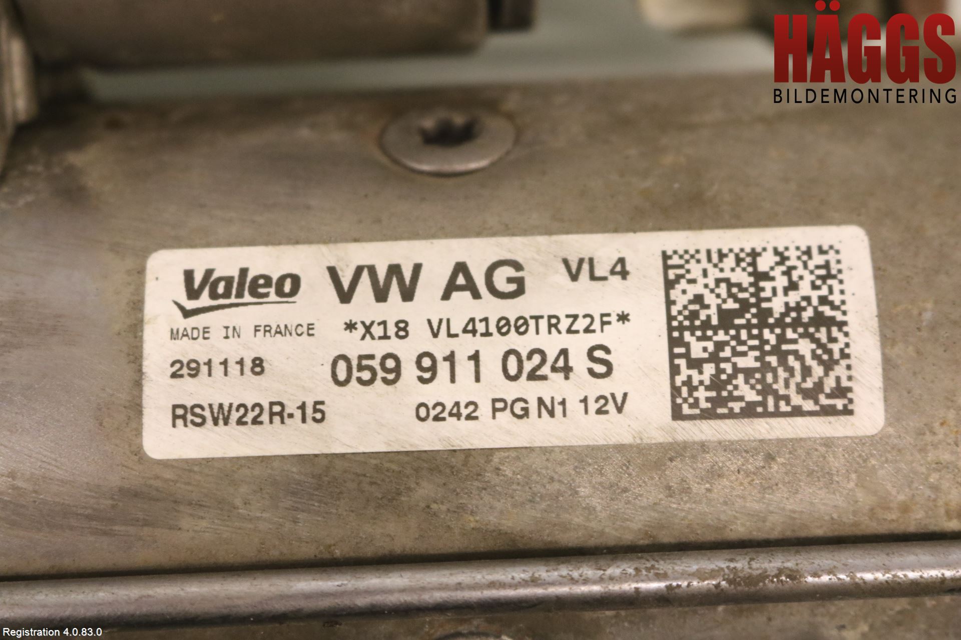 Volkswagen VW AMAROK 2H 10-22 Startmotor Diesel