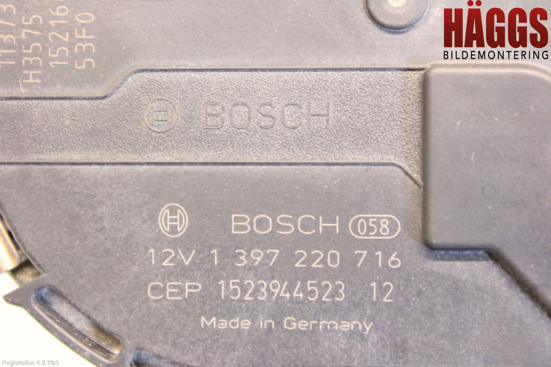 Audi A6/S6 4G 11-18 Torkarmotor Vindruta