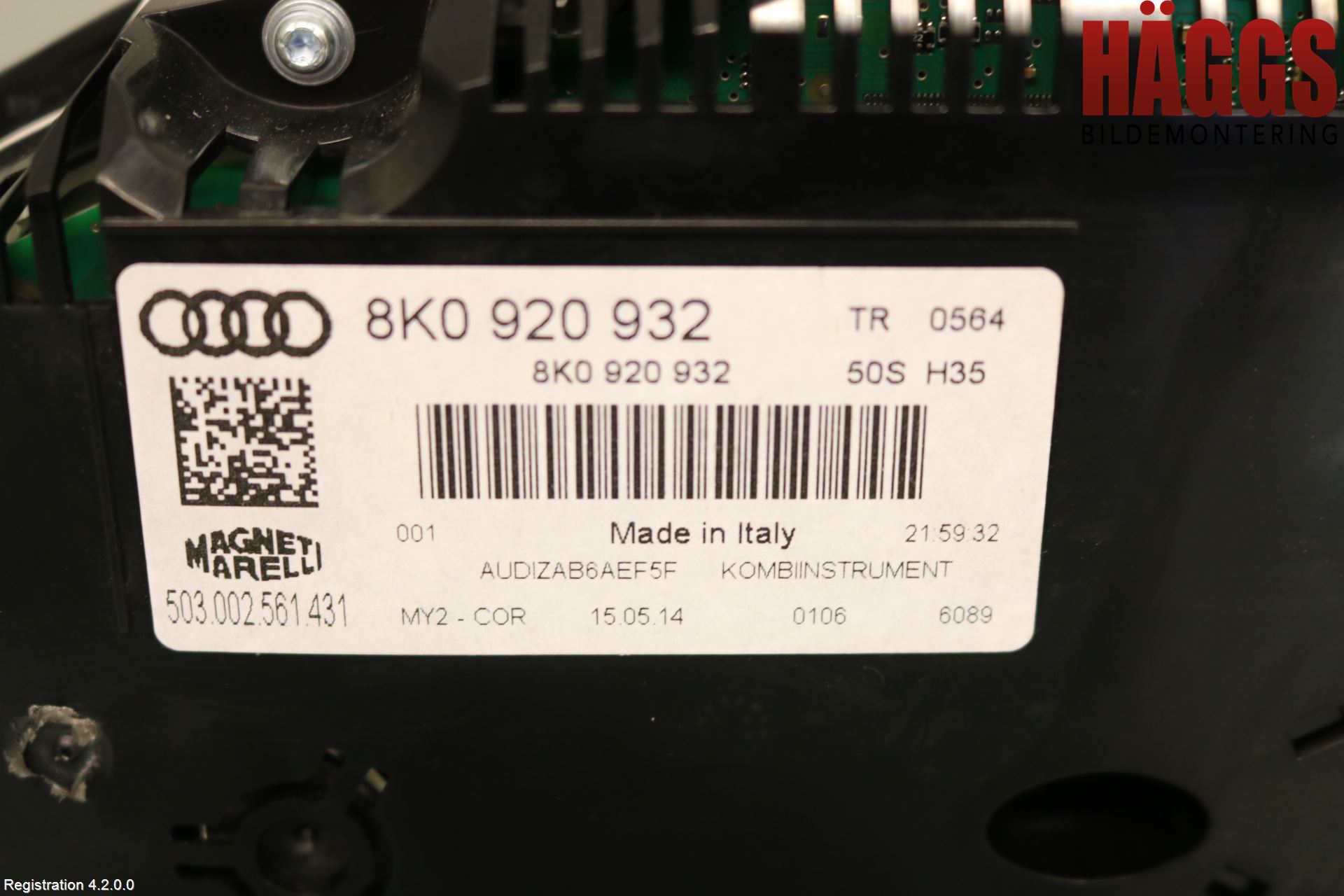 Audi A4 12-15 Instrument Komb