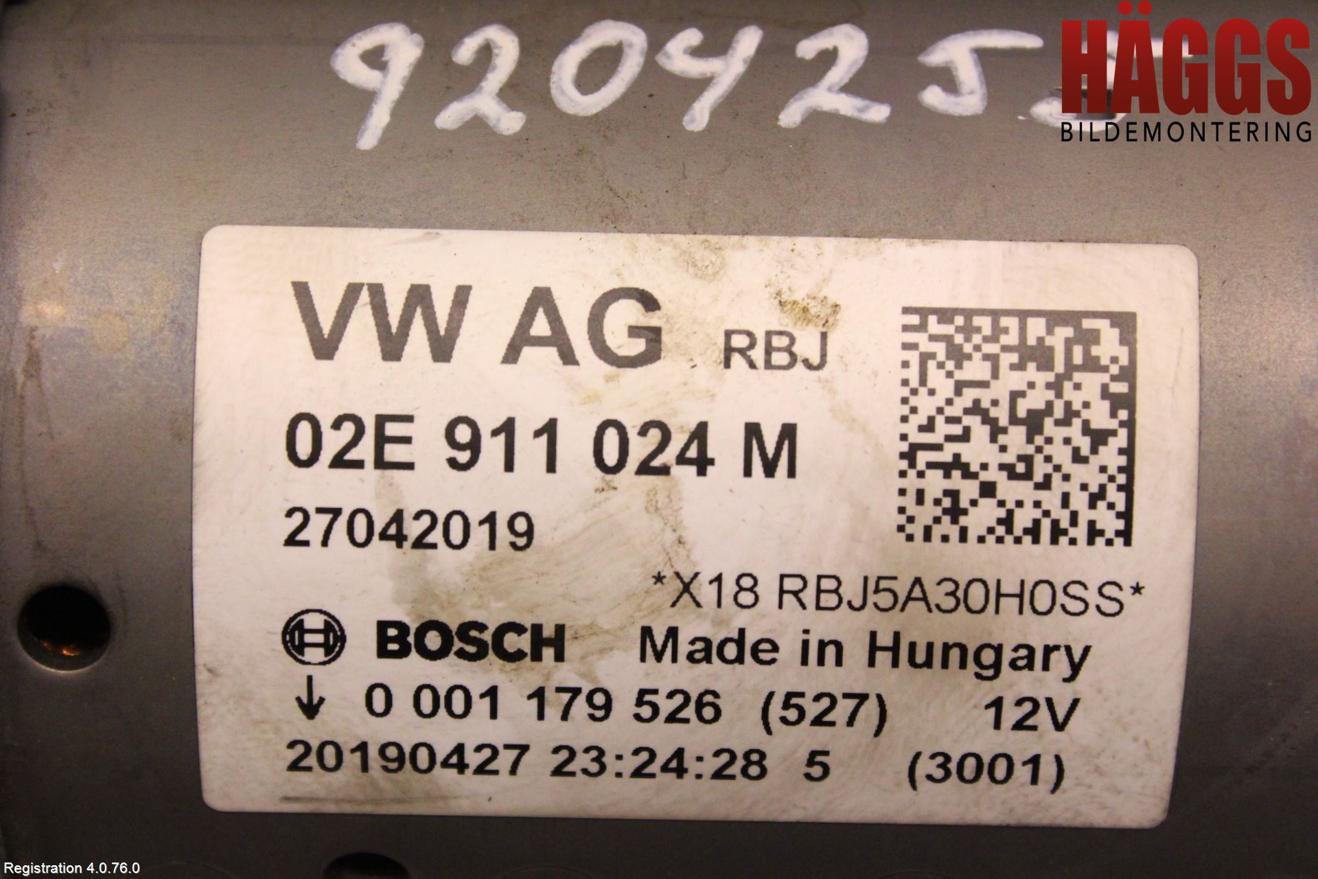 Volkswagen VW TIGUAN 16-24 Startmotor