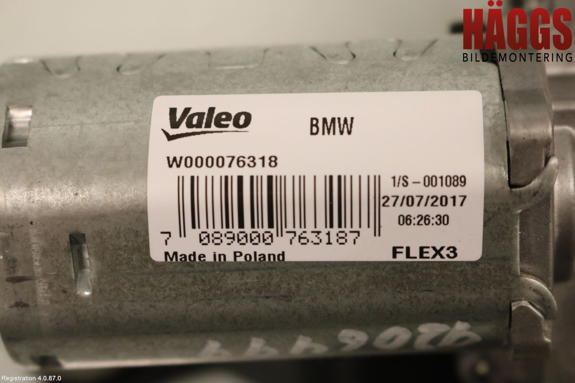 BMW 5 G30/G31/F90 17-23 Torkarmotor Baklucka