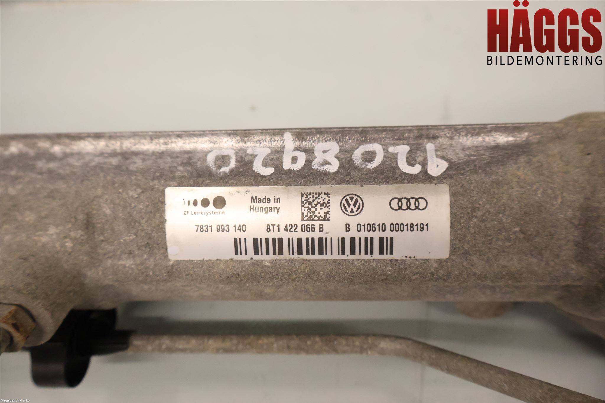 Audi A4/S4 08-11 Styrväxel Servo -Snäcka