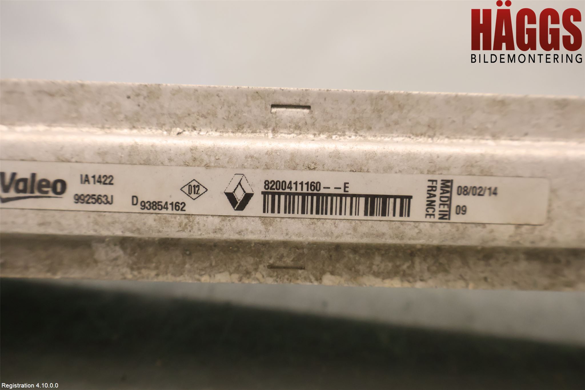 Renault TRAFIC   02-14 Laddluft-Intercooler Kyl