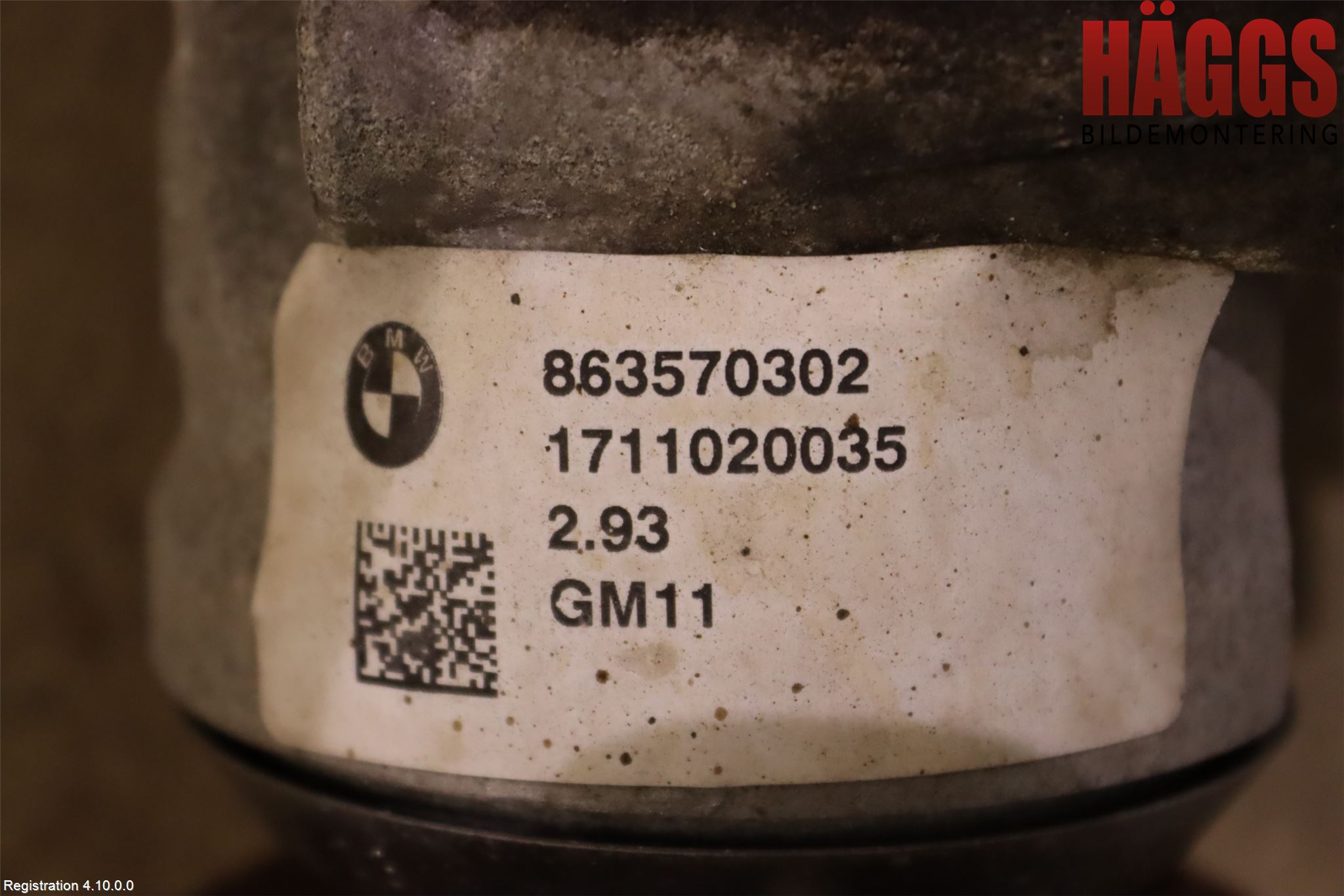 BMW 3 GT F34 13-19 Framvagn Diffrential