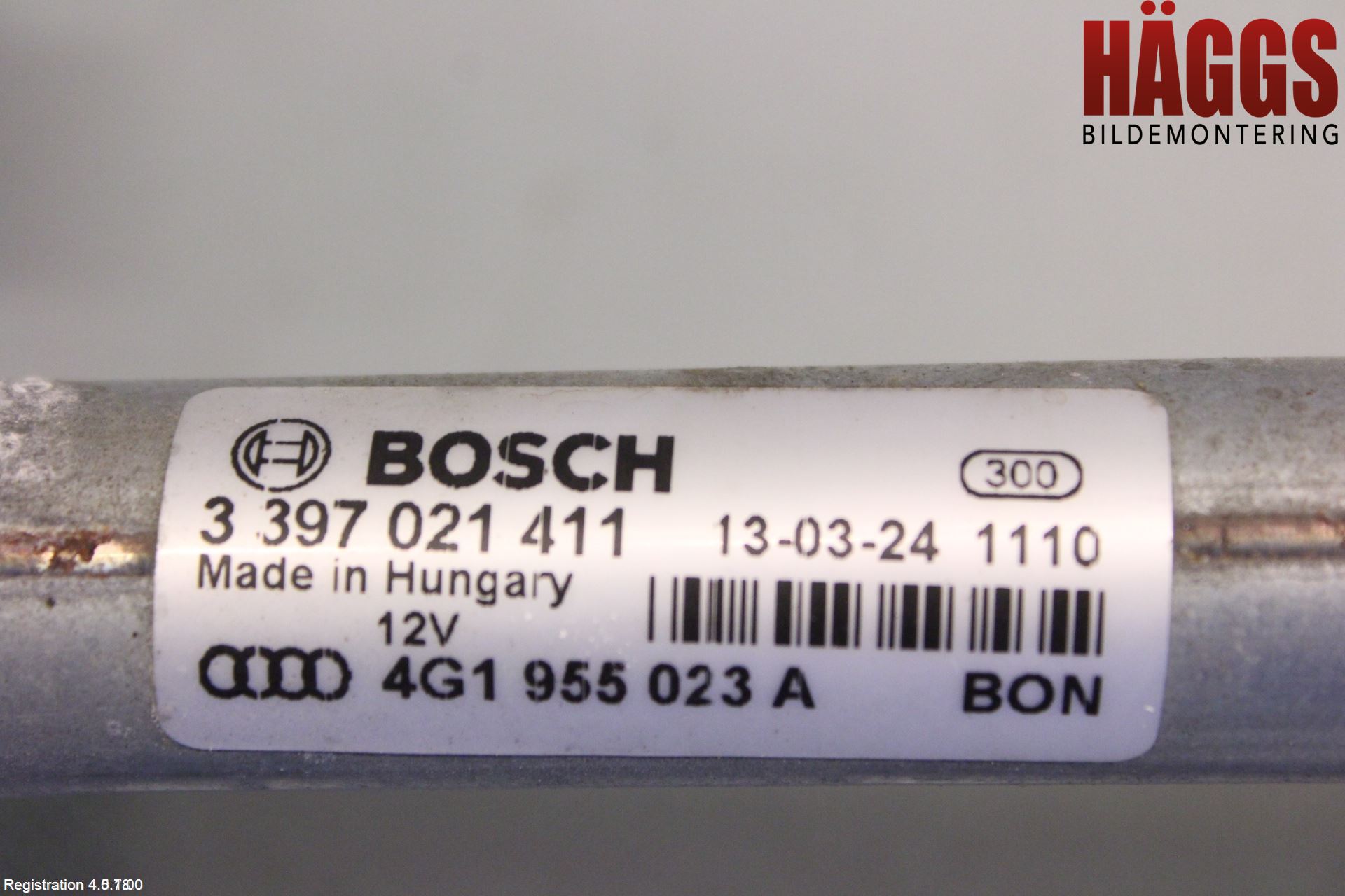 Audi A6/S6 4G 11-18 Torkarmotor Vindruta