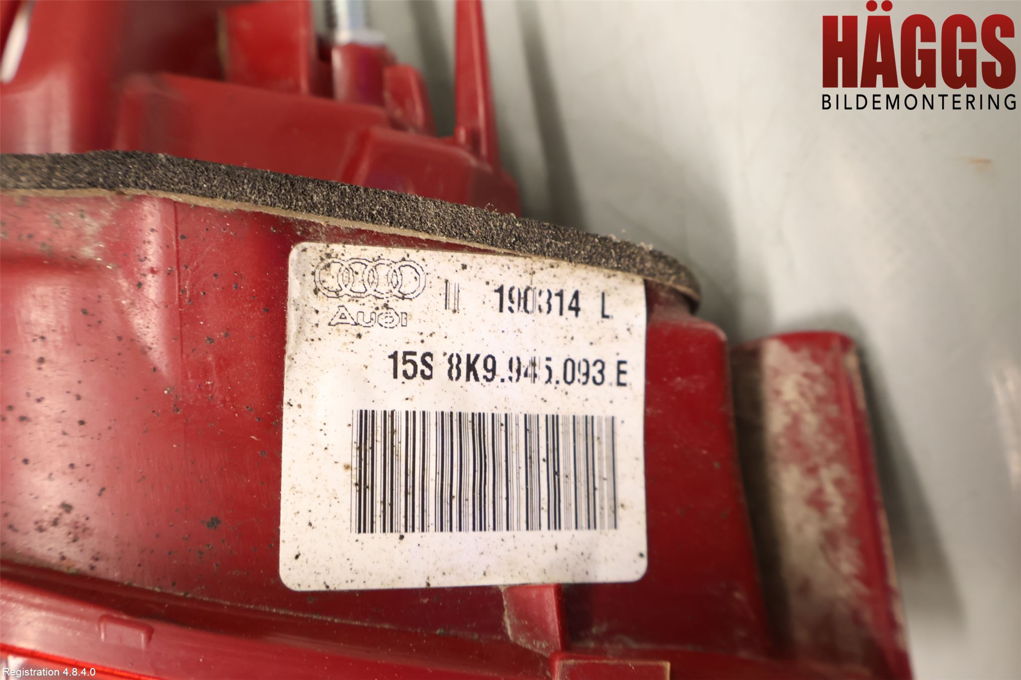 Audi A4 ALLROAD 09-16 Bakljus Lucka Vä