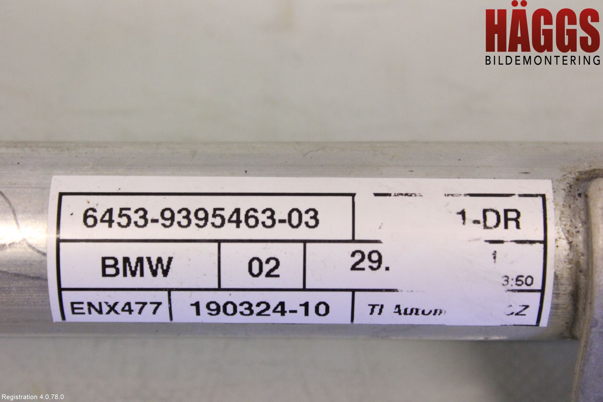BMW 3 G20/G21/G80/G81 19- Ac Slang-Rör