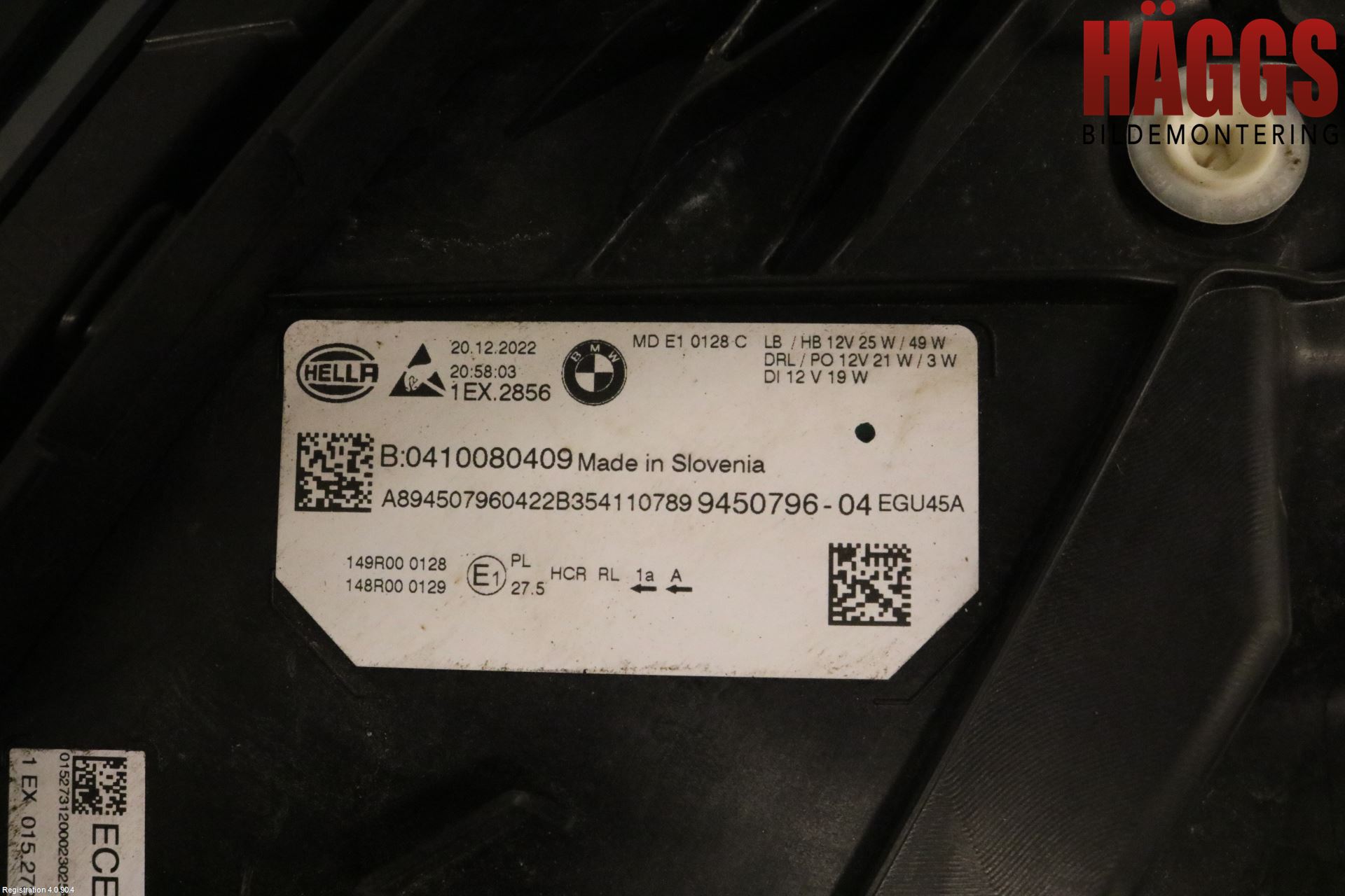 BMW 3 G20/G21/G80/G81 19- Strålkastare Höger